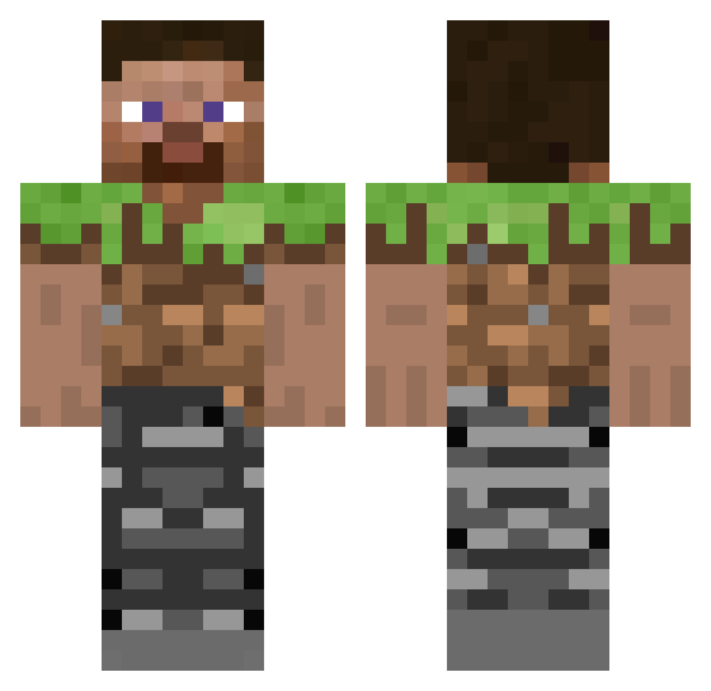 datboi212 Minecraft skin, front and back view