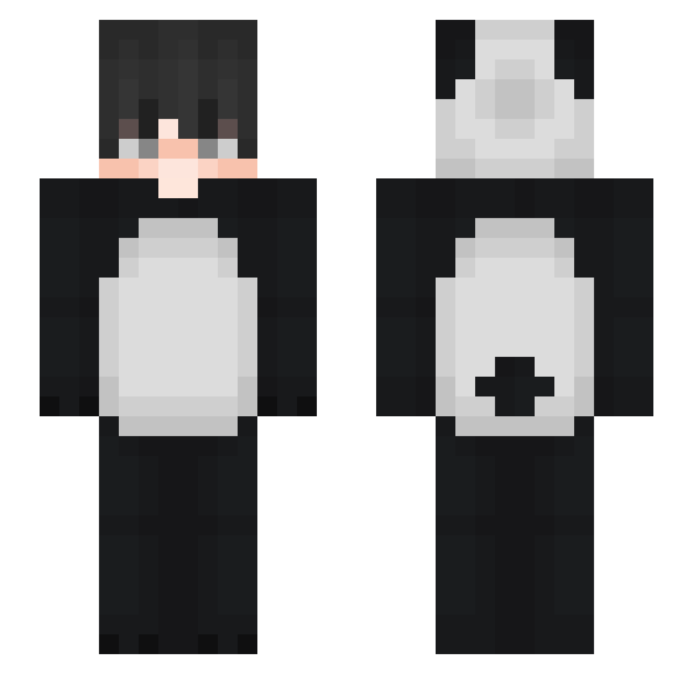 PAEGI05 Minecraft skin, front and back view
