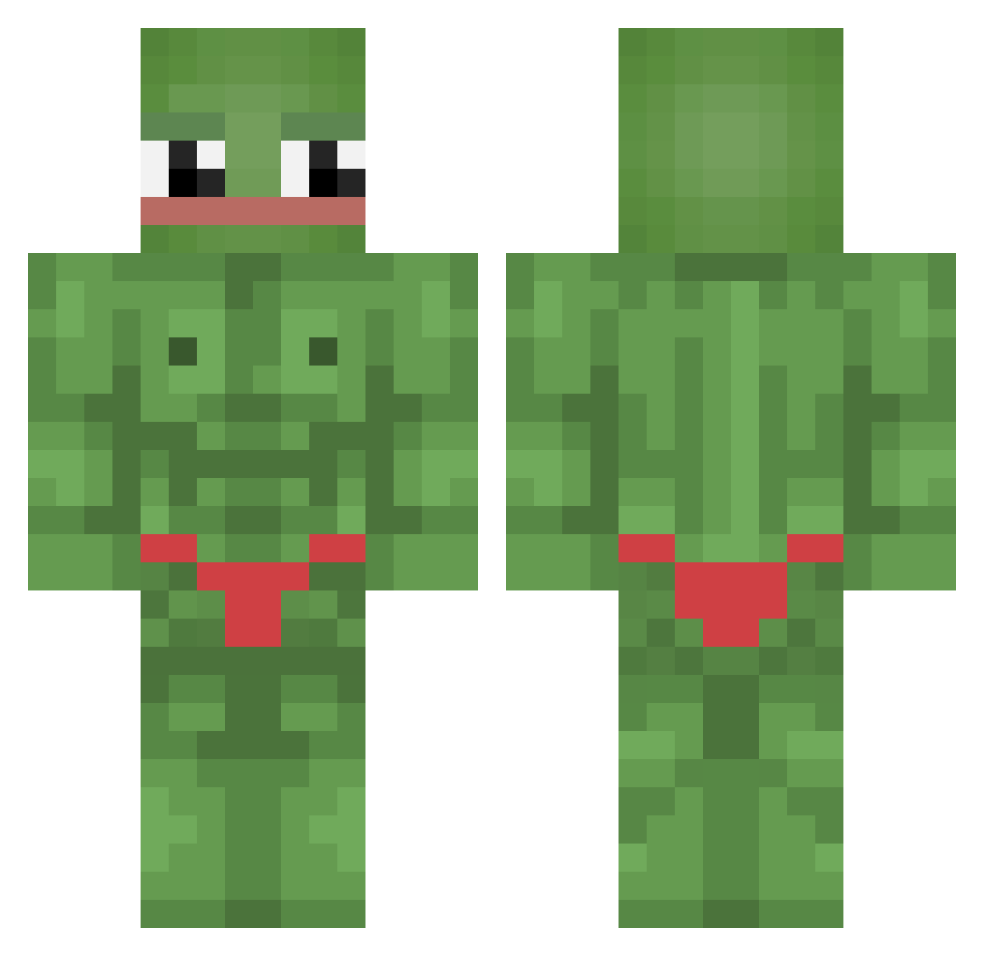 dreams8286 Minecraft skin, front and back view