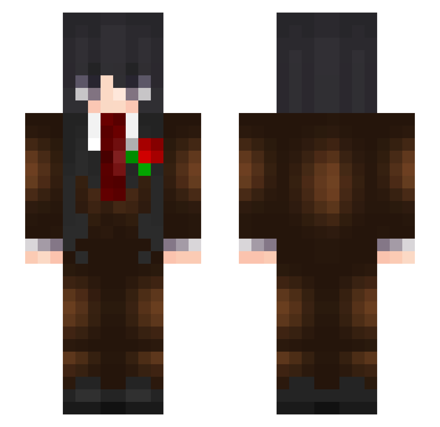 credibleoppor1t Minecraft skin, front and back view