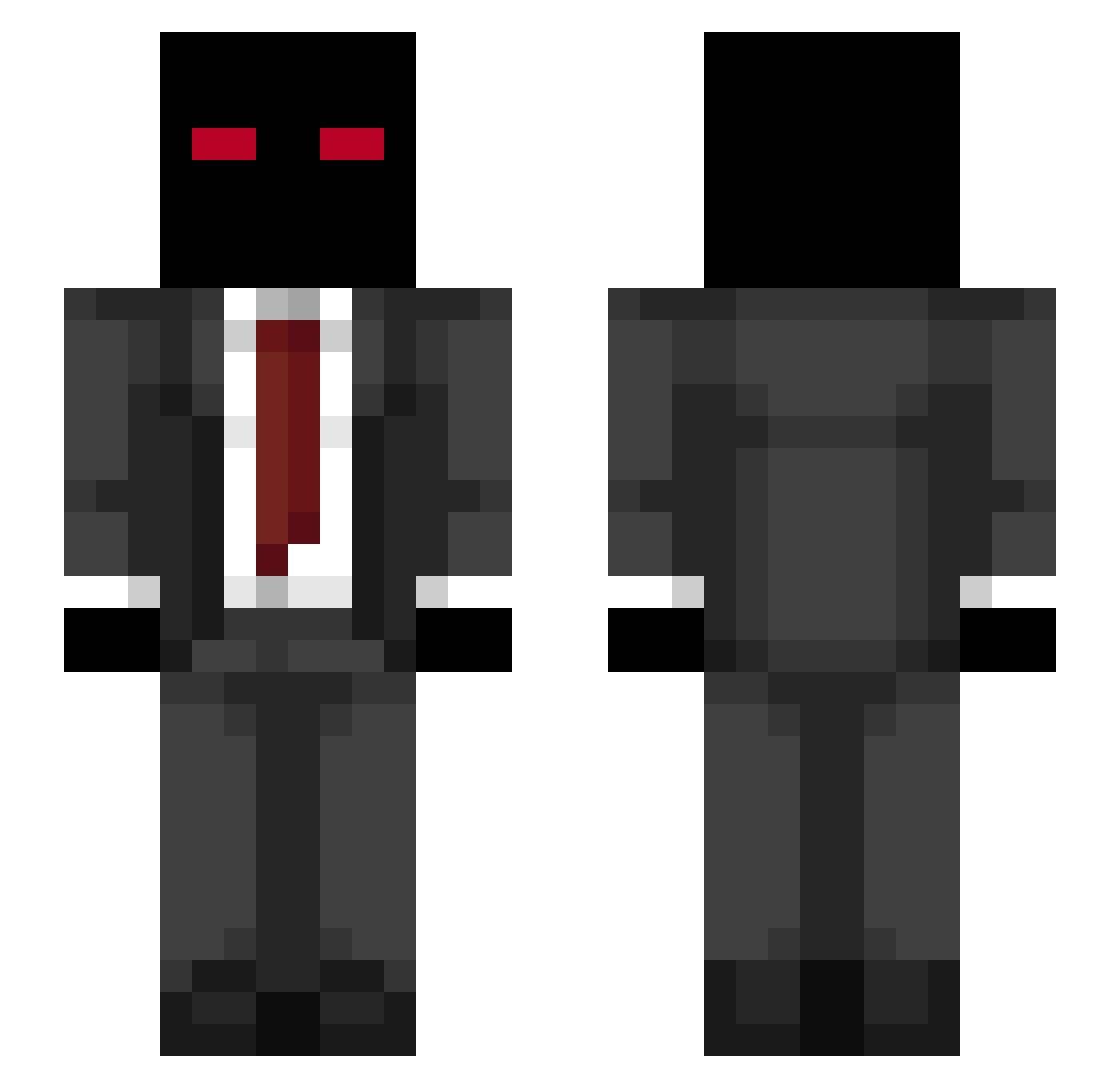 PrimalTone Minecraft skin, front and back view