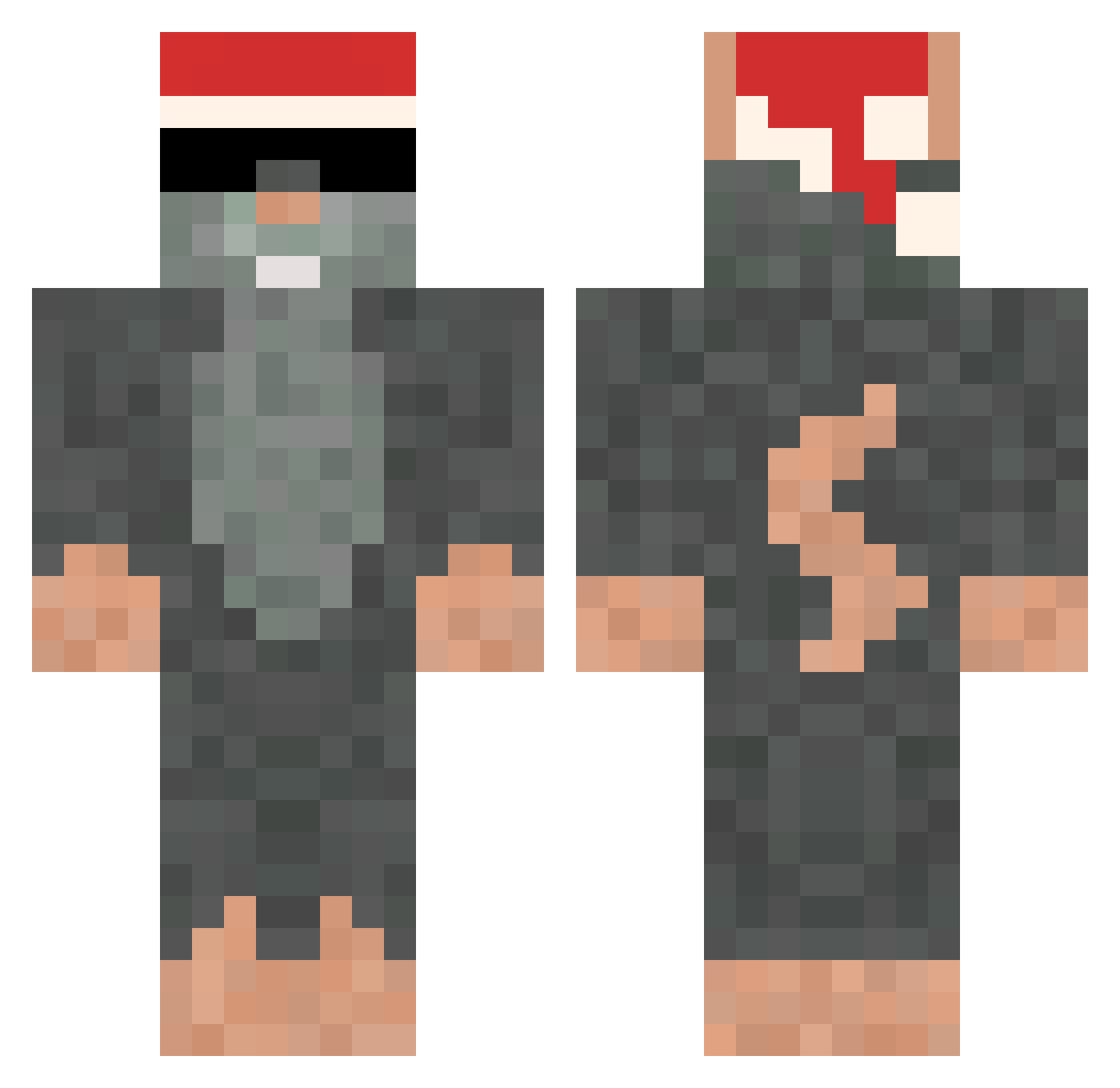 pxndaaaaa Minecraft skin, front and back view