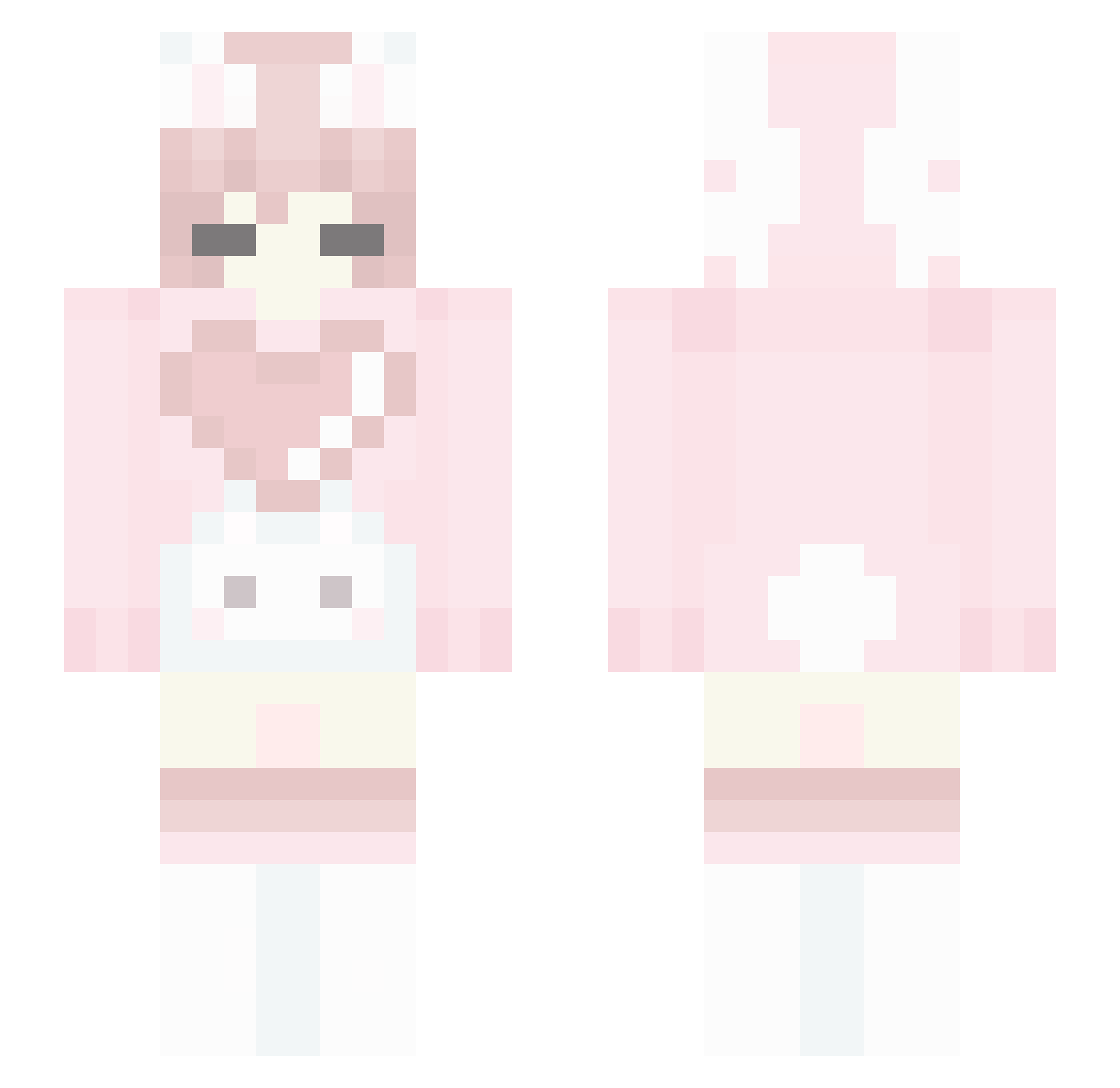 TAToxo Minecraft skin, front and back view
