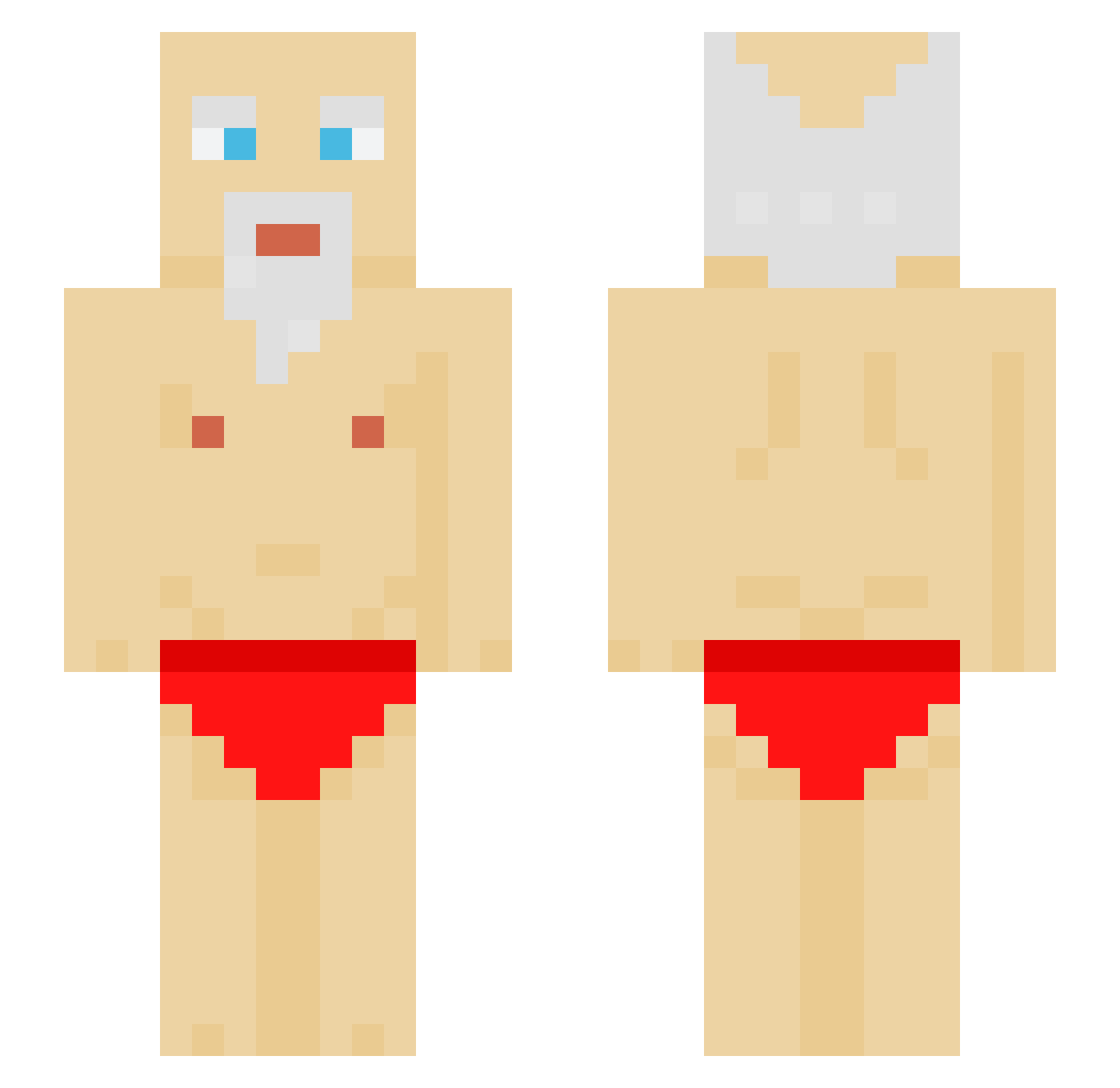 jayjonk Minecraft skin, front and back view