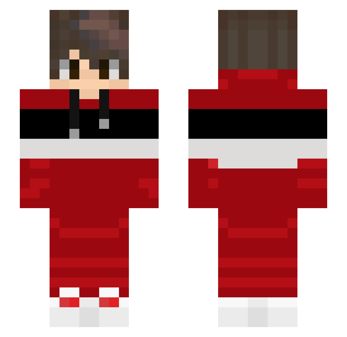 TheChristoMisto Minecraft skin, front and back view