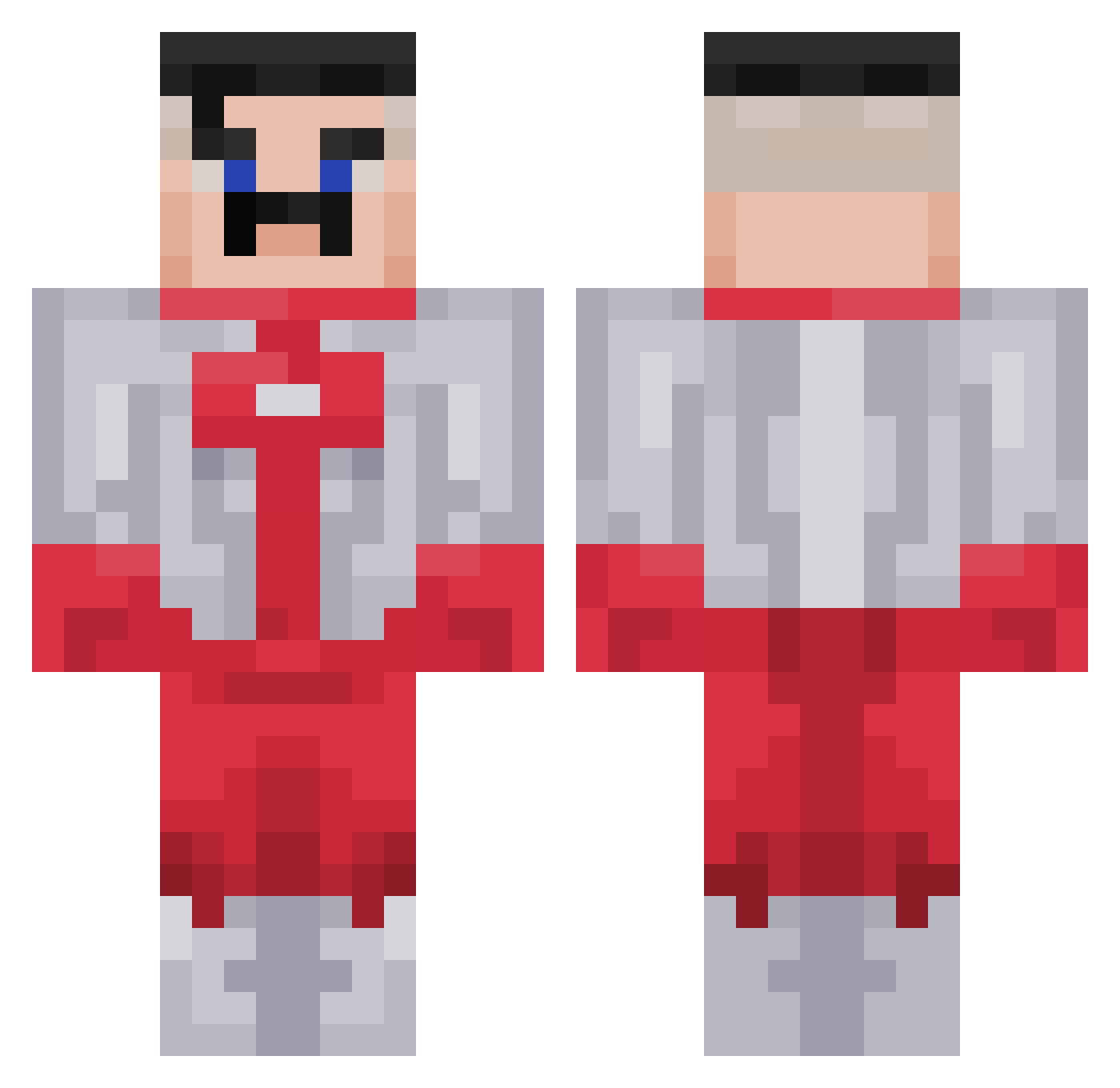 dfunctpill Minecraft skin, front and back view