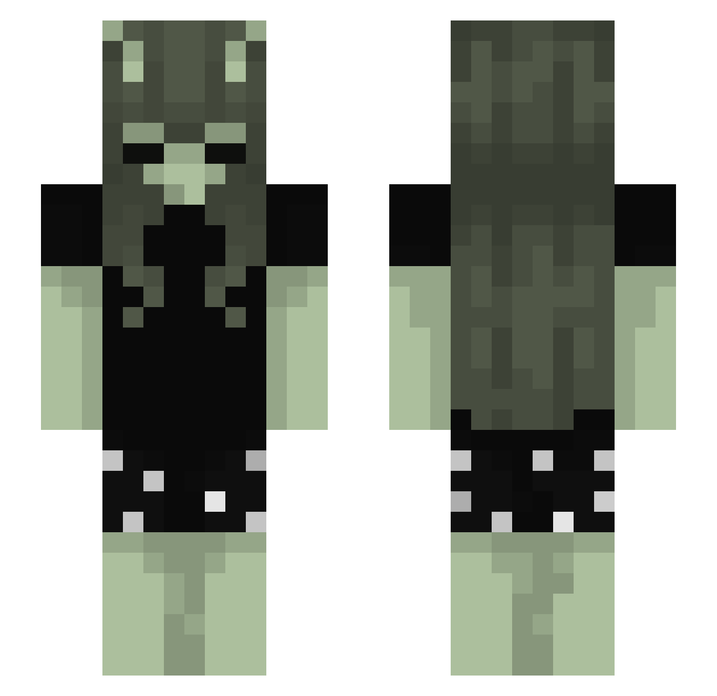 leehyeong Minecraft skin, front and back view