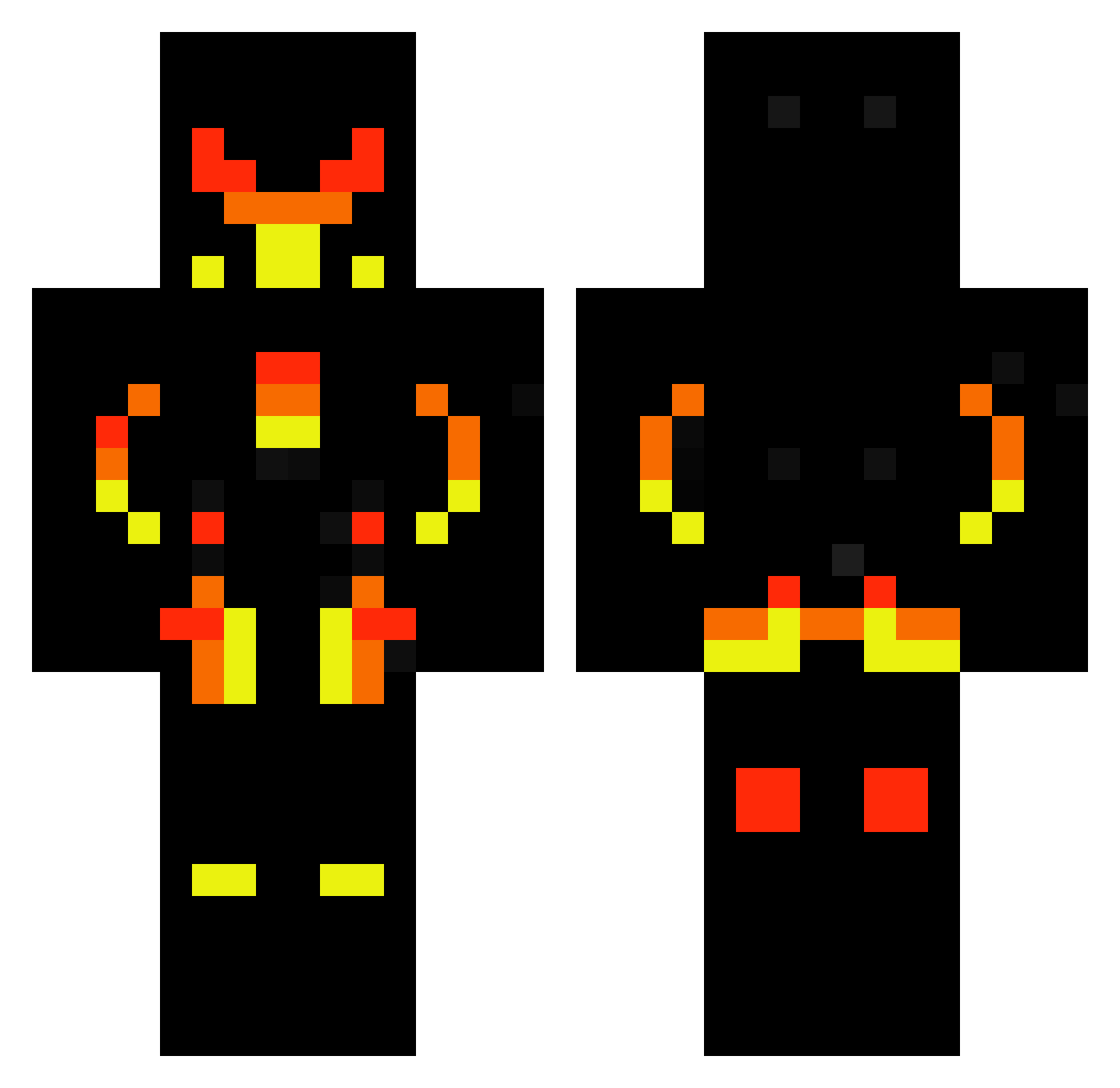 scotthio Minecraft skin, front and back view
