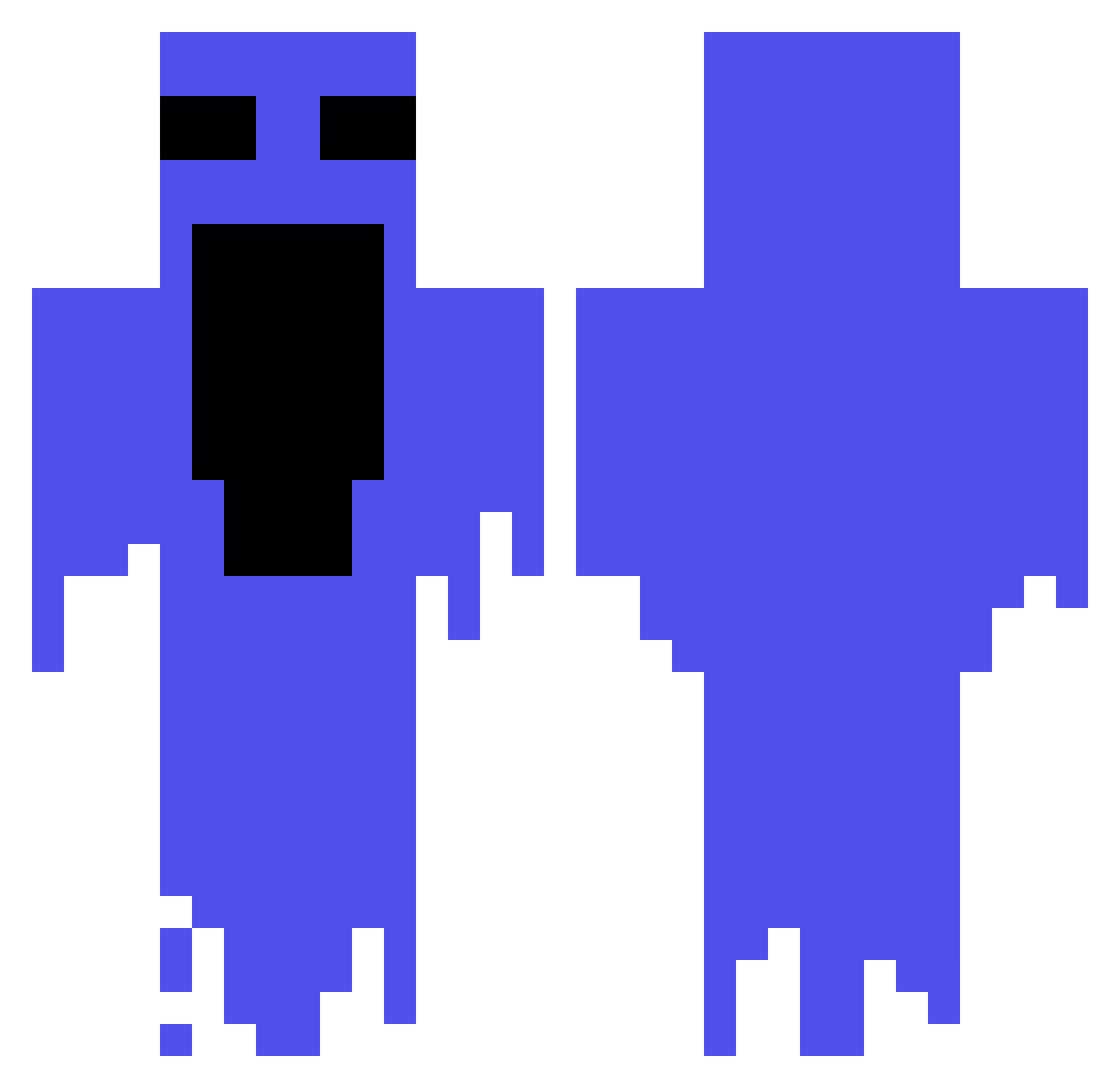 meshuggah_ Minecraft skin, front and back view