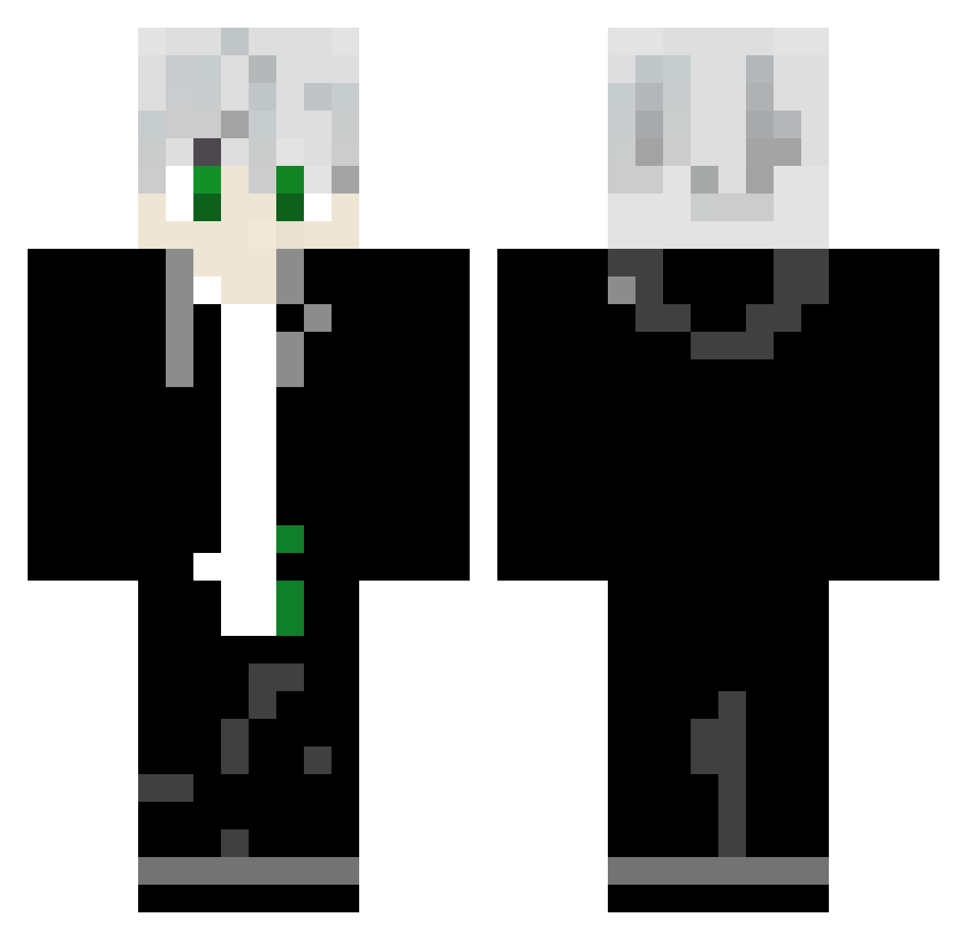 sigure0919 Minecraft skin, front and back view