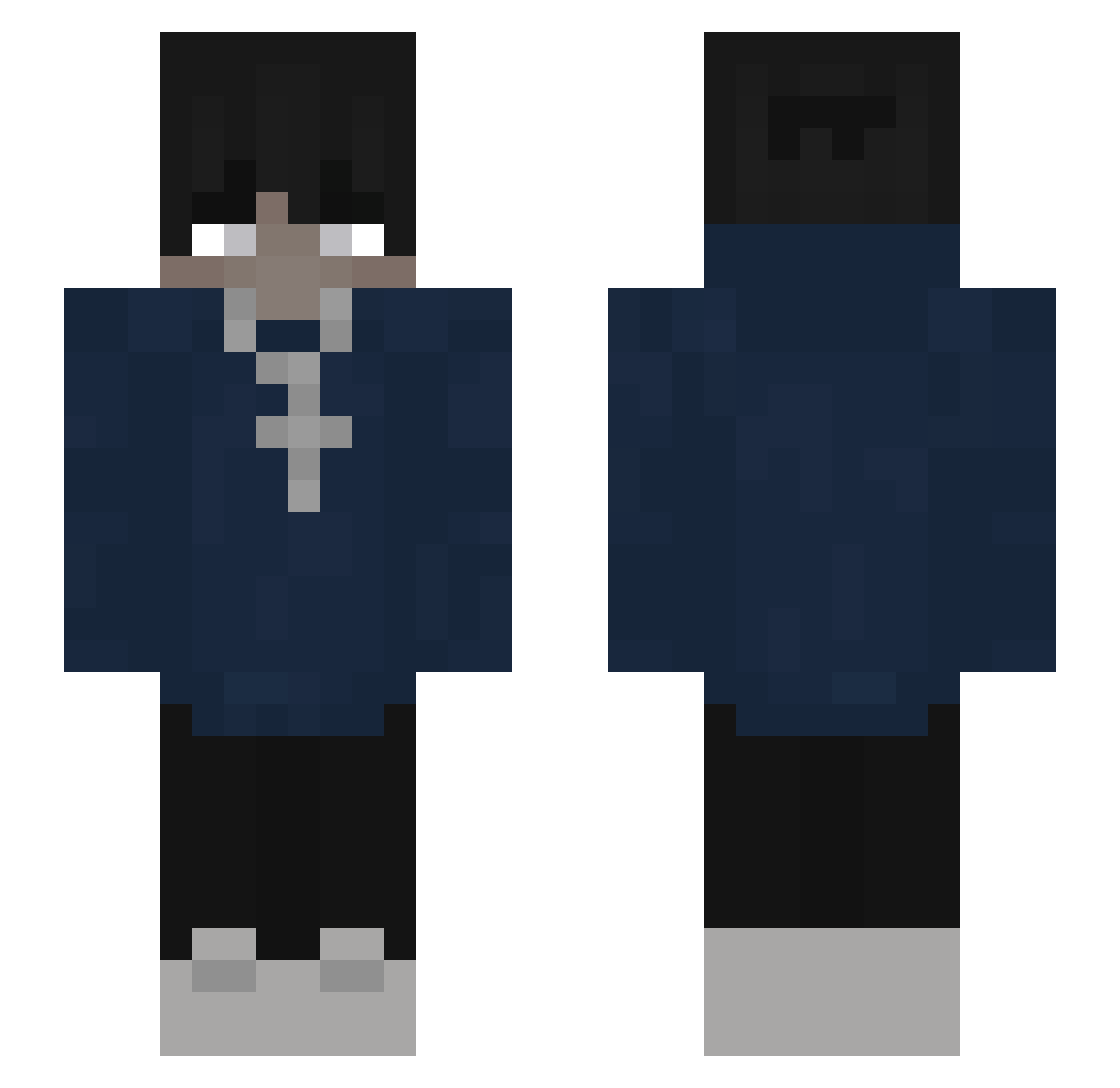 XxgianproxX Minecraft skin, front and back view