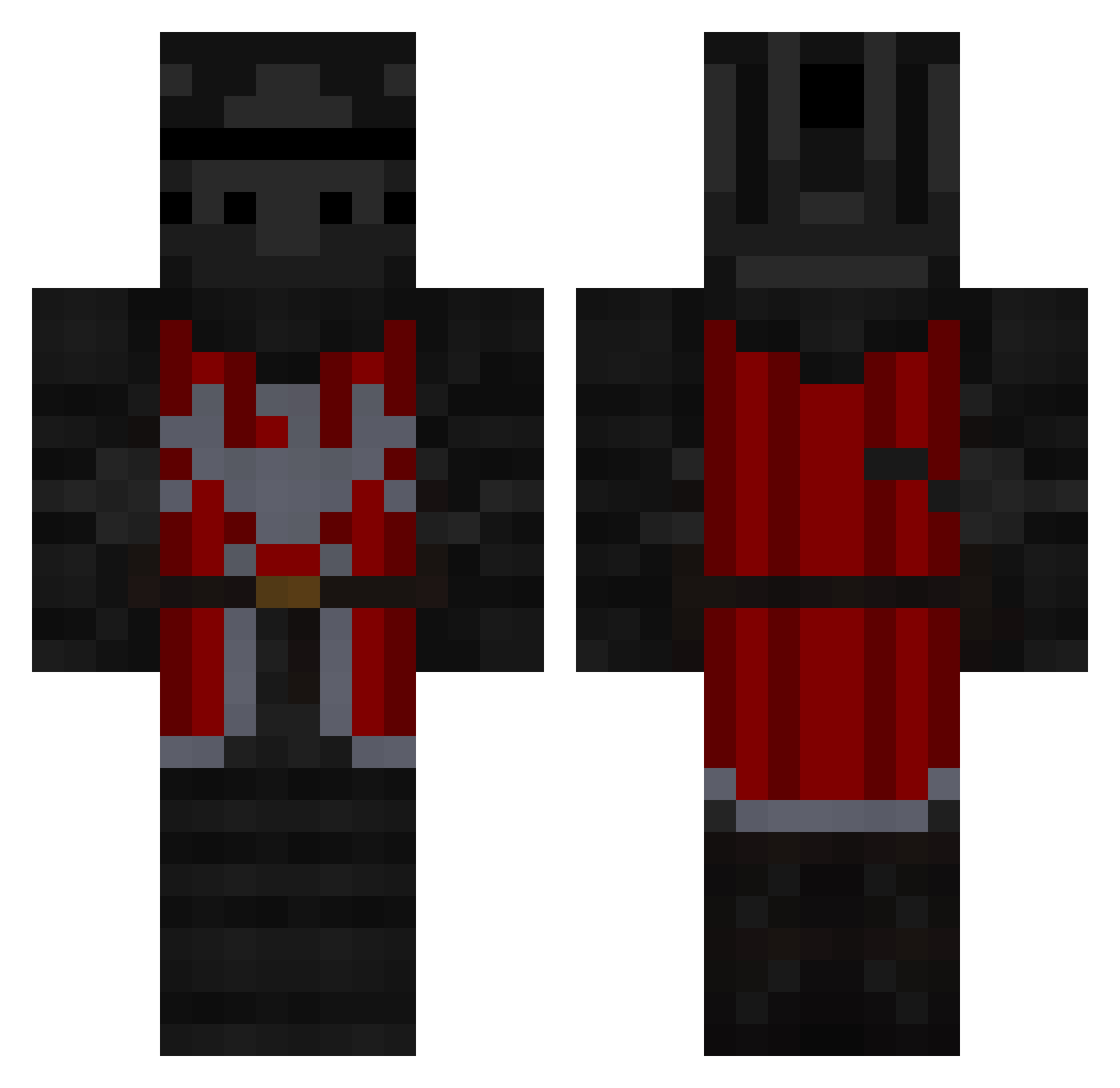RipBestBrit Minecraft skin, front and back view