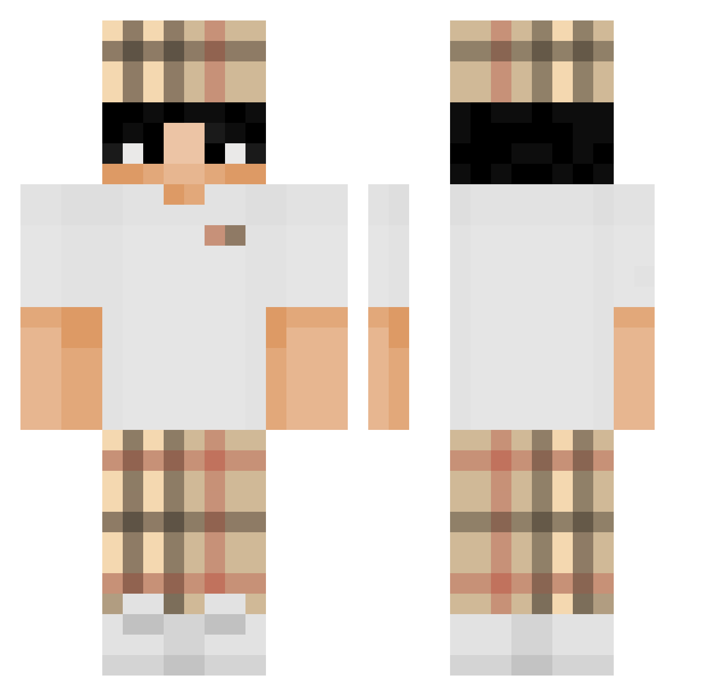 26sosna Minecraft skin, front and back view