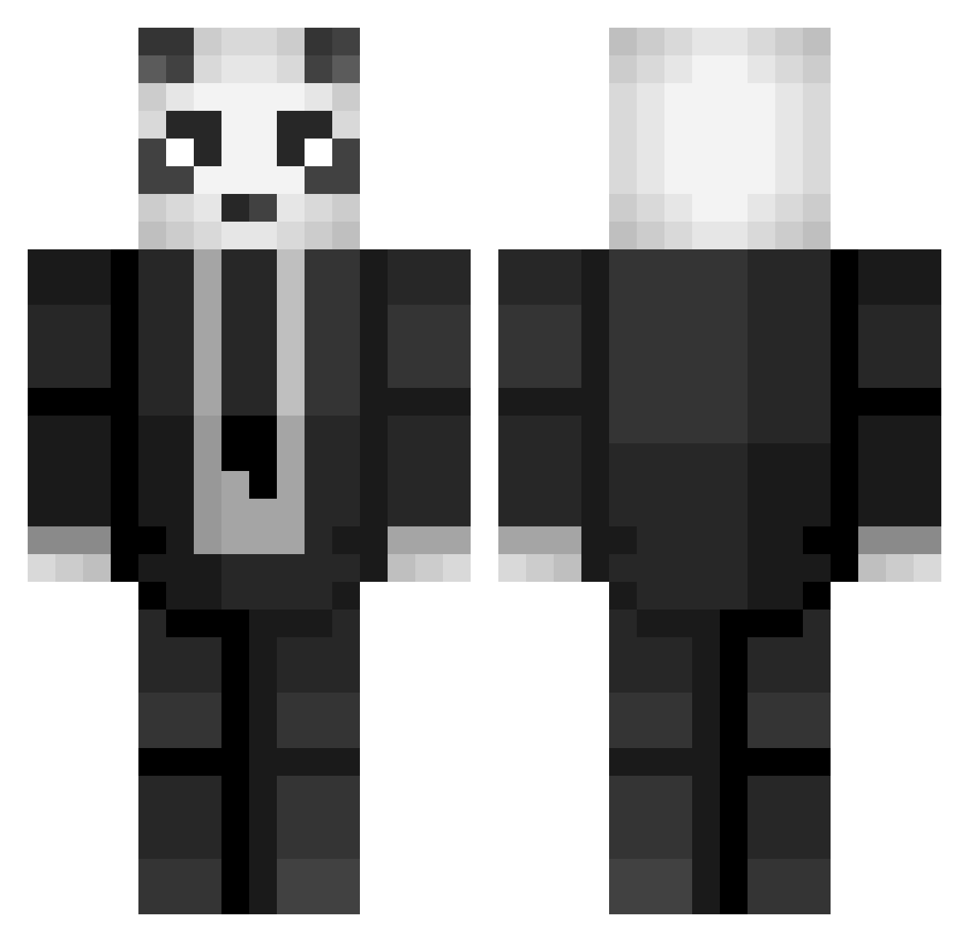 joewah Minecraft skin, front and back view