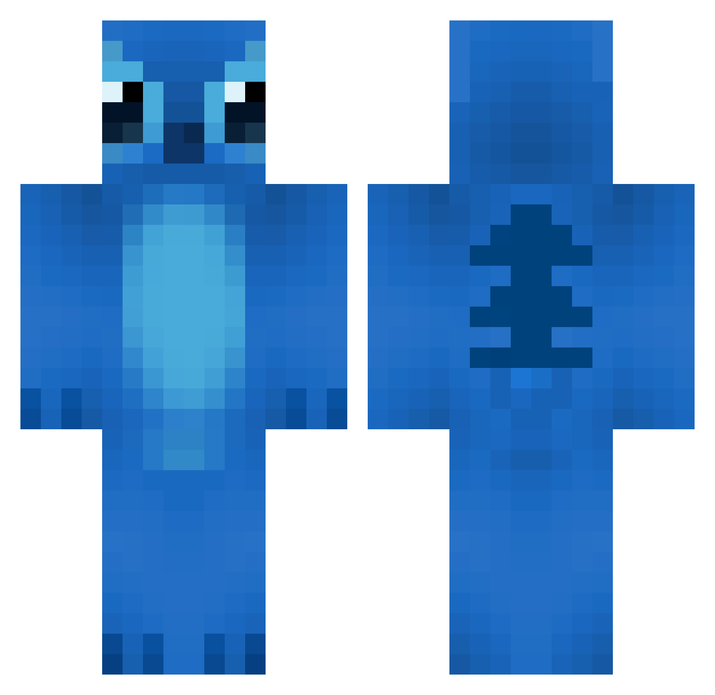 Spidermantttery Minecraft skin, front and back view