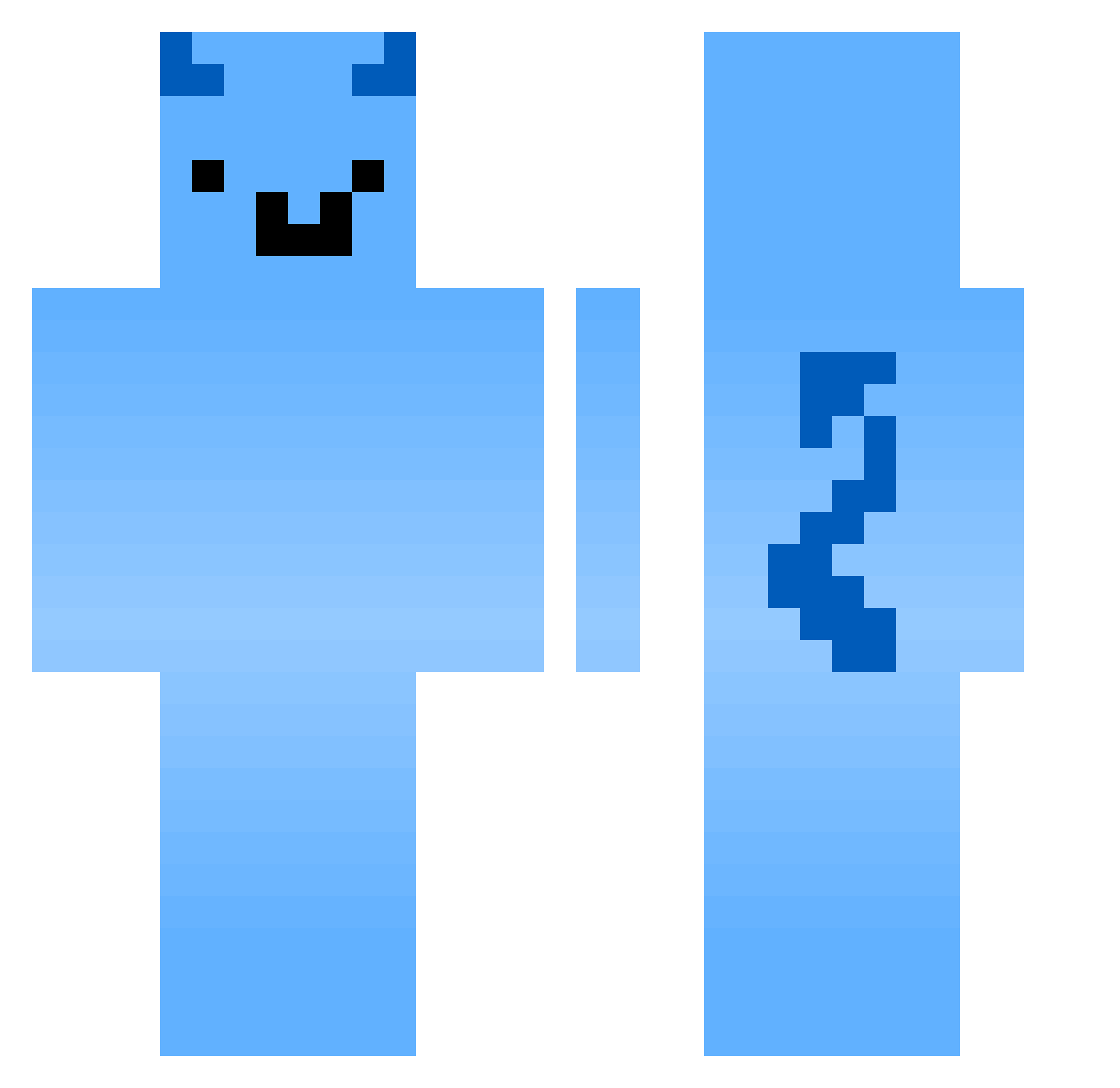 FreeHoons Minecraft skin, front and back view