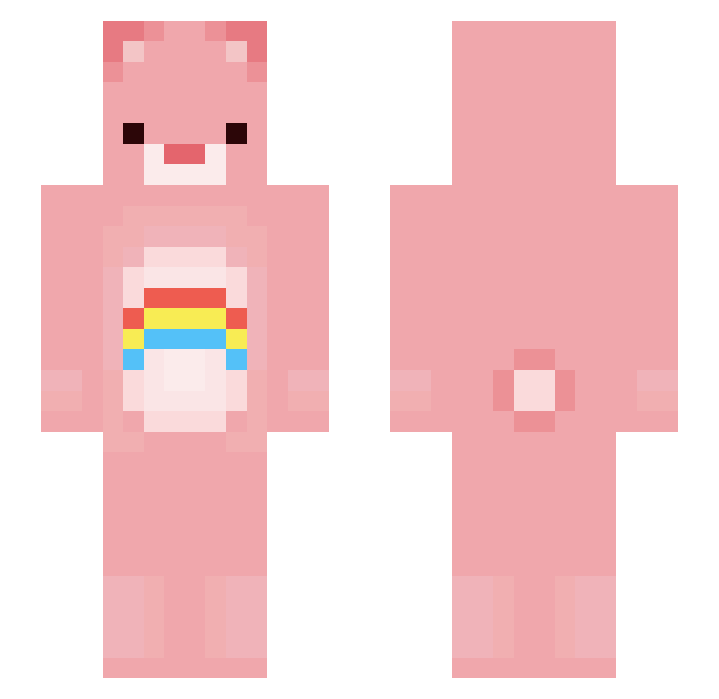 _op1 Minecraft skin, front and back view
