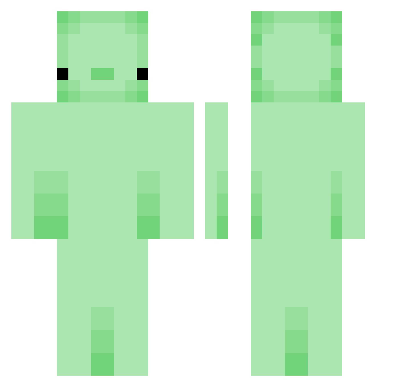 _DracuR4kk_ Minecraft skin, front and back view