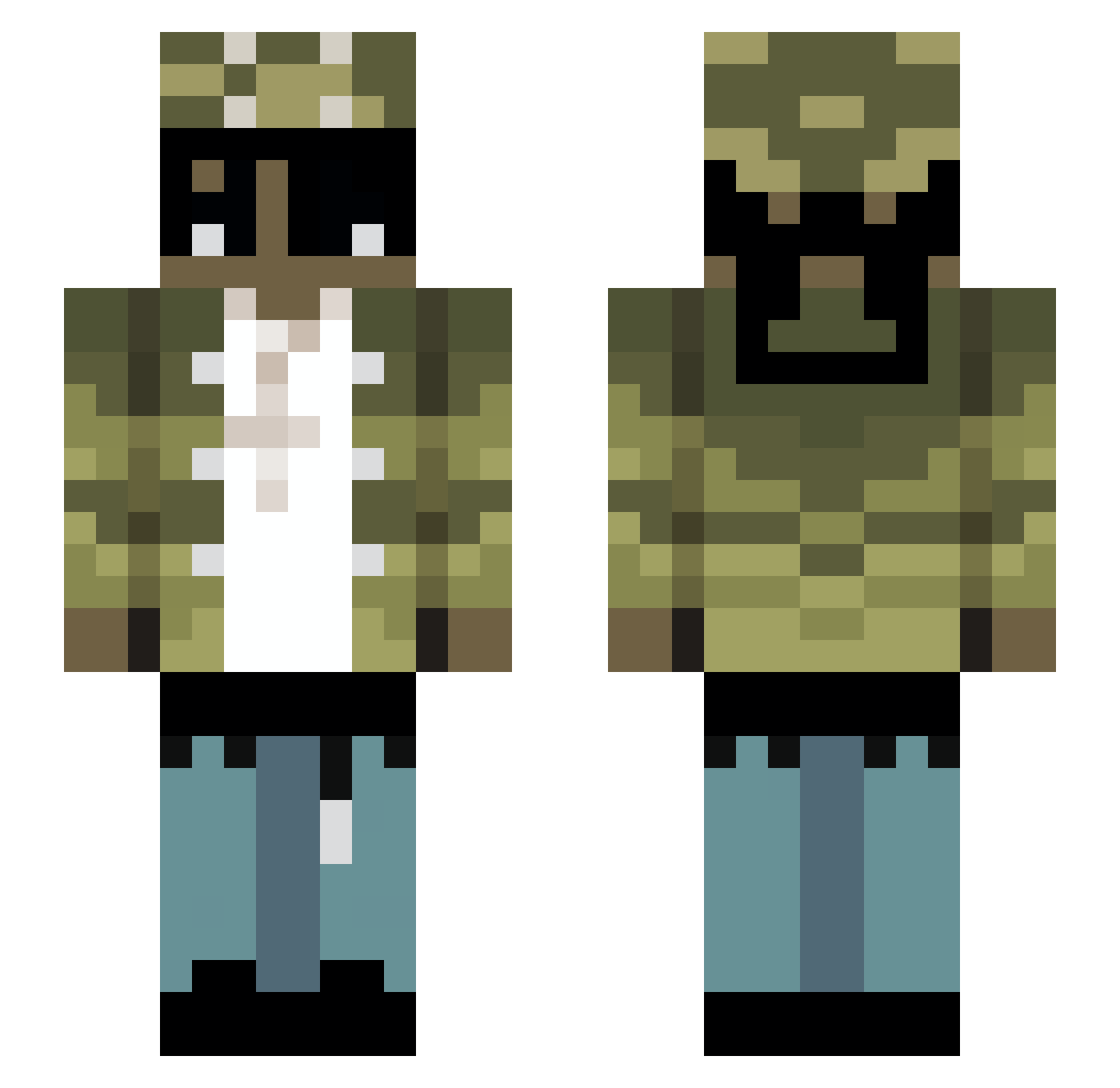 Karpiej Minecraft skin, front and back view