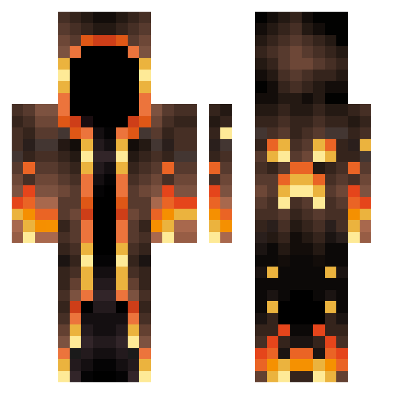 Finnska1 Minecraft skin, front and back view