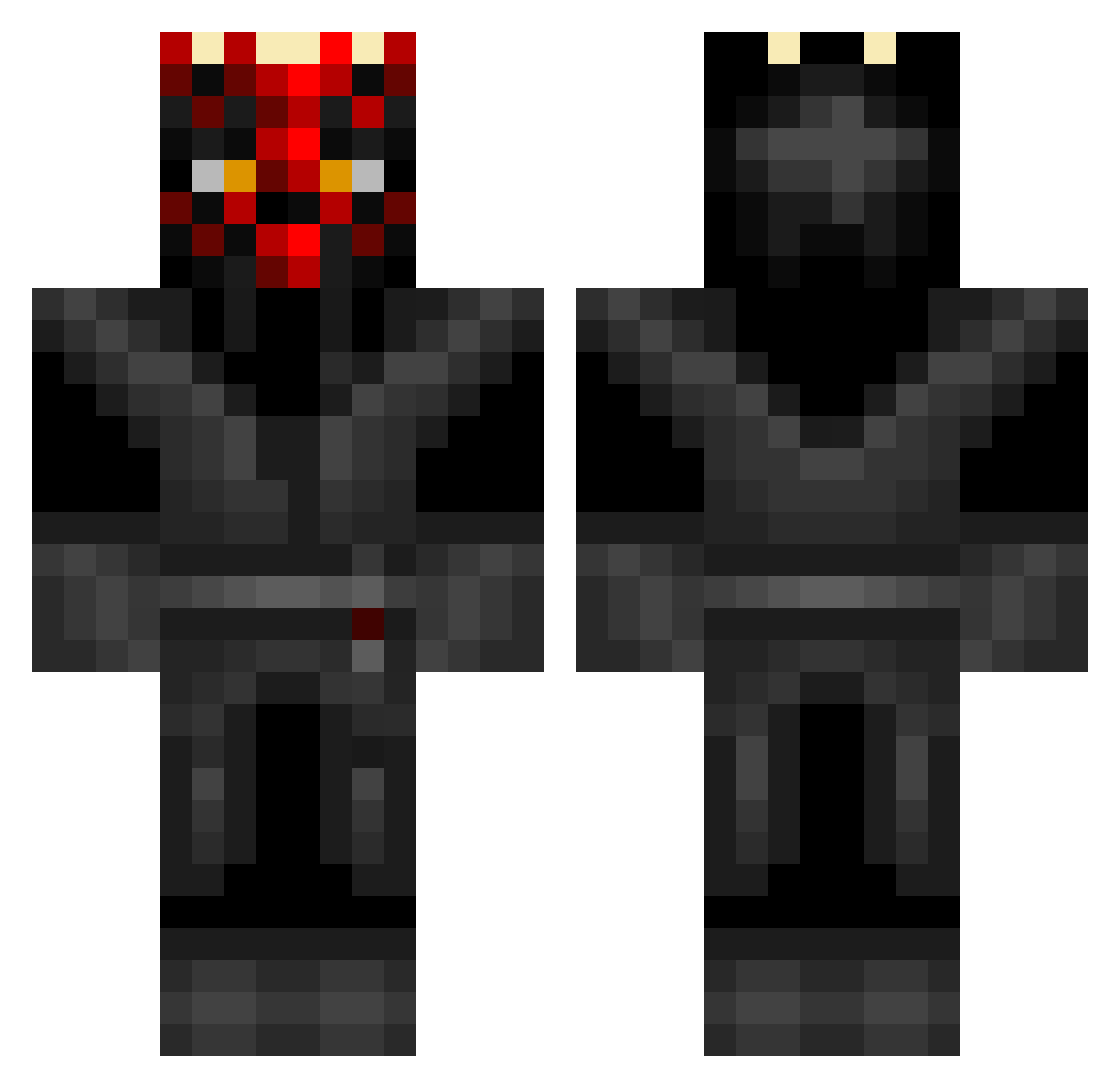BIGJOE1233 Minecraft skin, front and back view