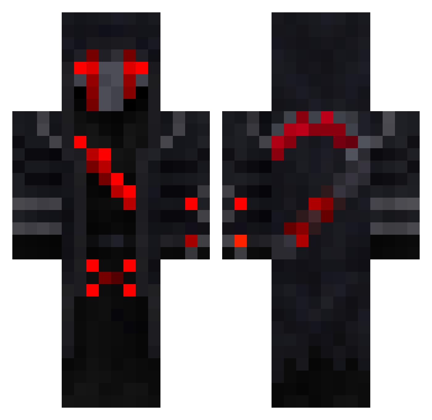 XYFinn4422 Minecraft skin, front and back view