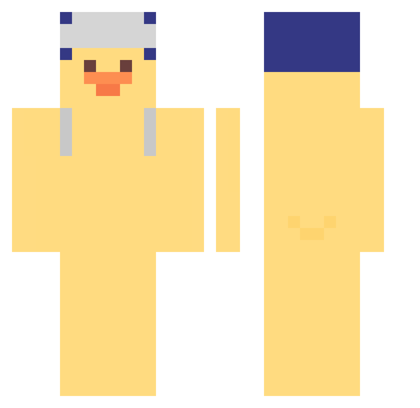 SMIKA98 Minecraft skin, front and back view