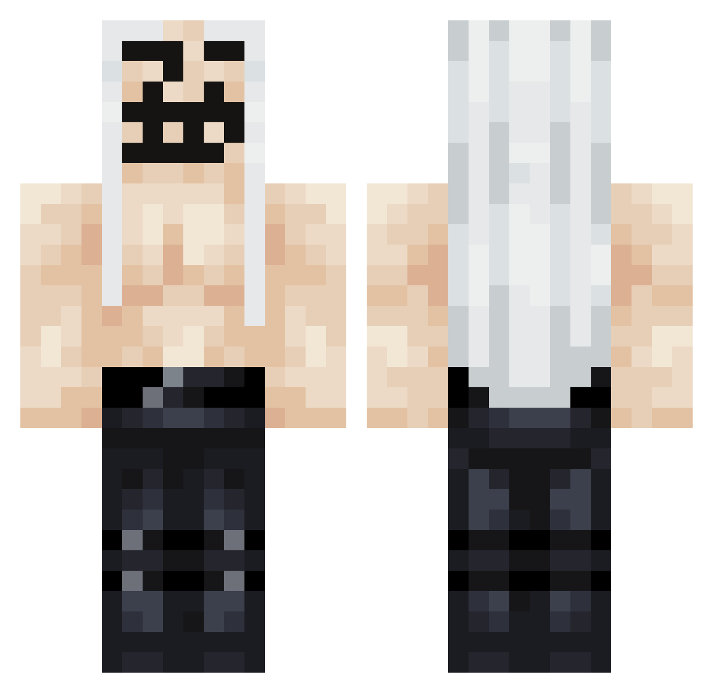 Zoldibriz Minecraft skin, front and back view