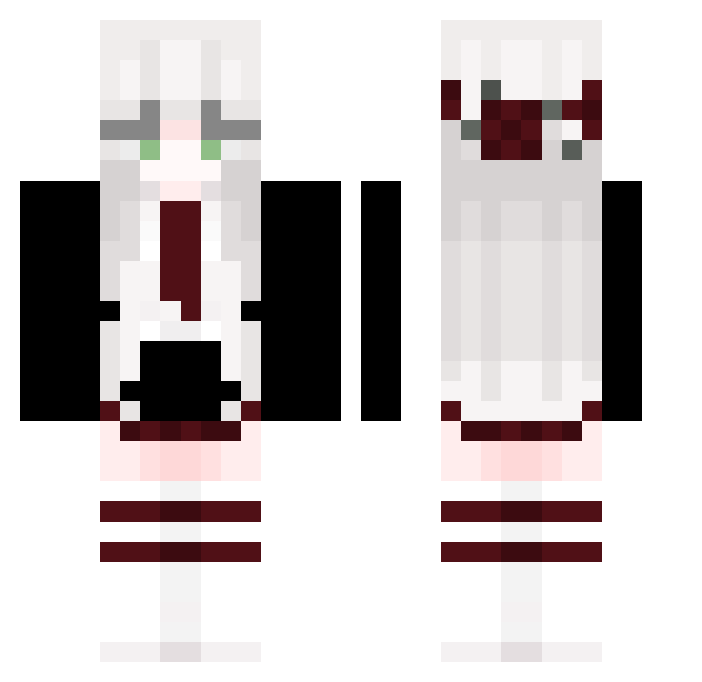 Elly_Chen Minecraft skin, front and back view