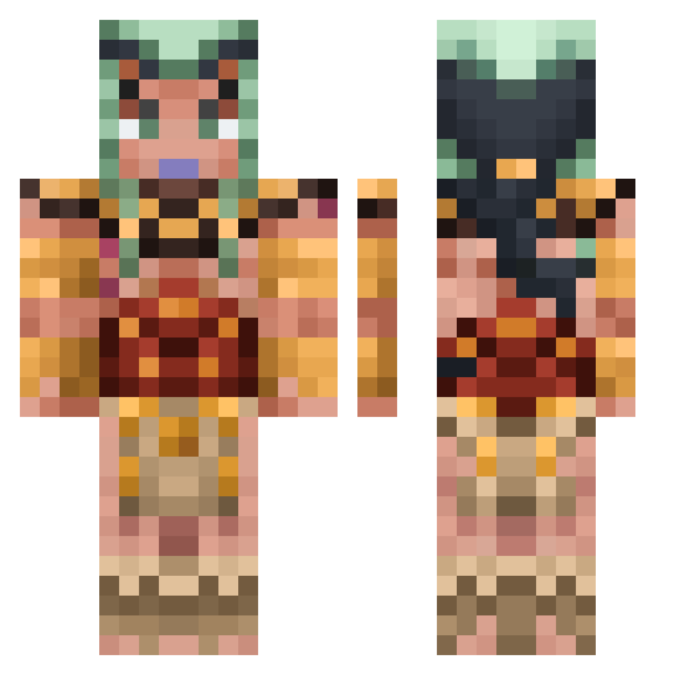 flibber_gibbet Minecraft skin, front and back view