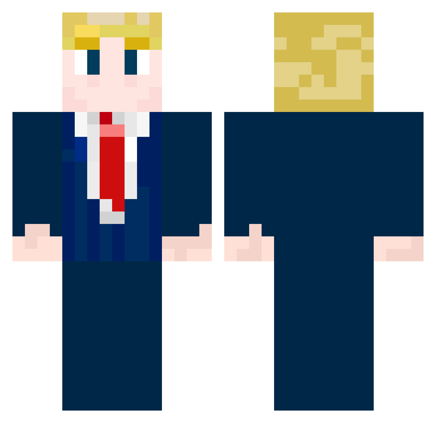 TheBananaLord1 Minecraft skin, front and back view