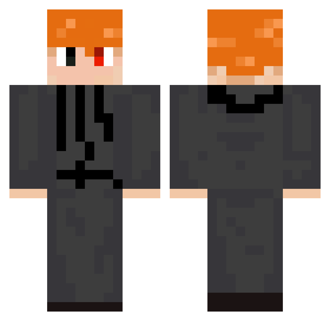 taylnwzaa Minecraft skin, front and back view