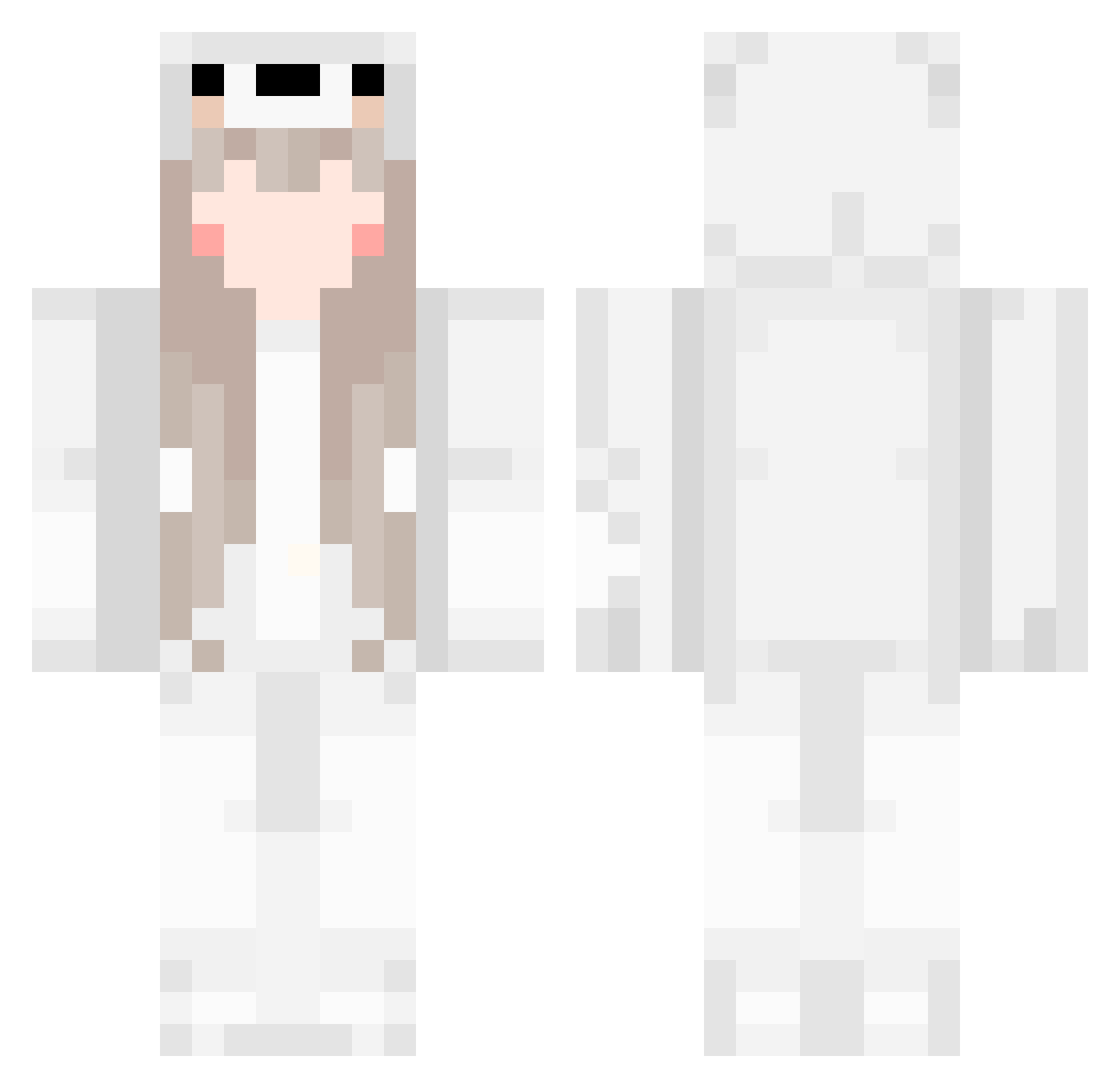 lMeilynl Minecraft skin, front and back view