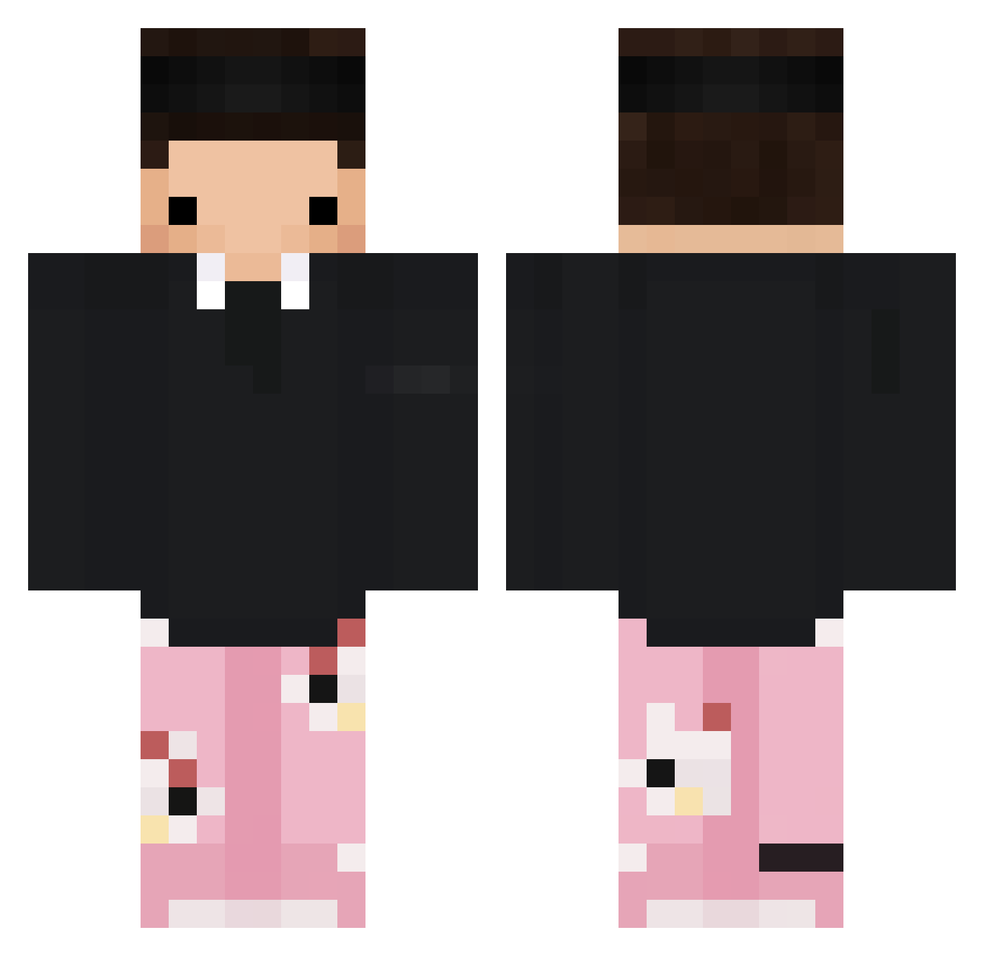 BannanaBro94 Minecraft skin, front and back view