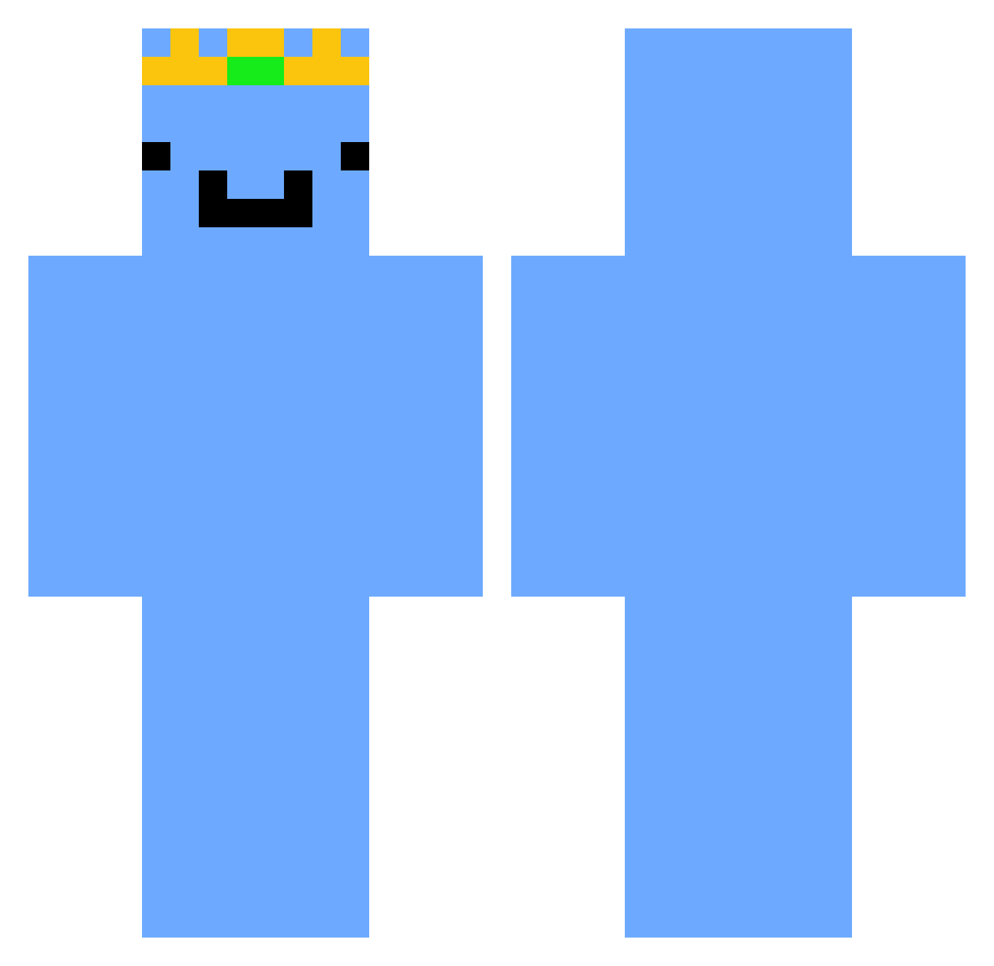 S7VEN_pt Minecraft skin, front and back view