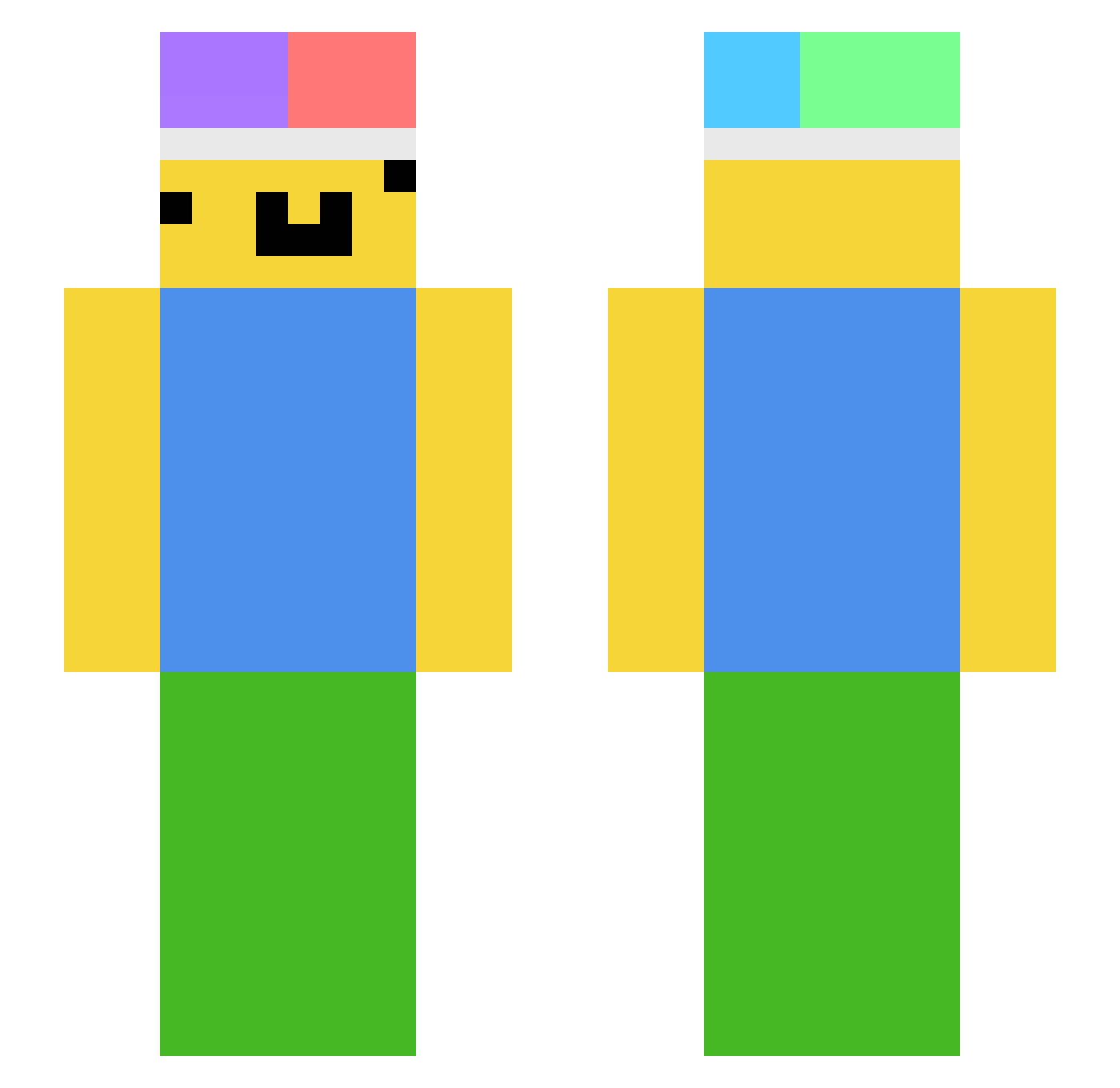 TilloKilloMC Minecraft skin, front and back view