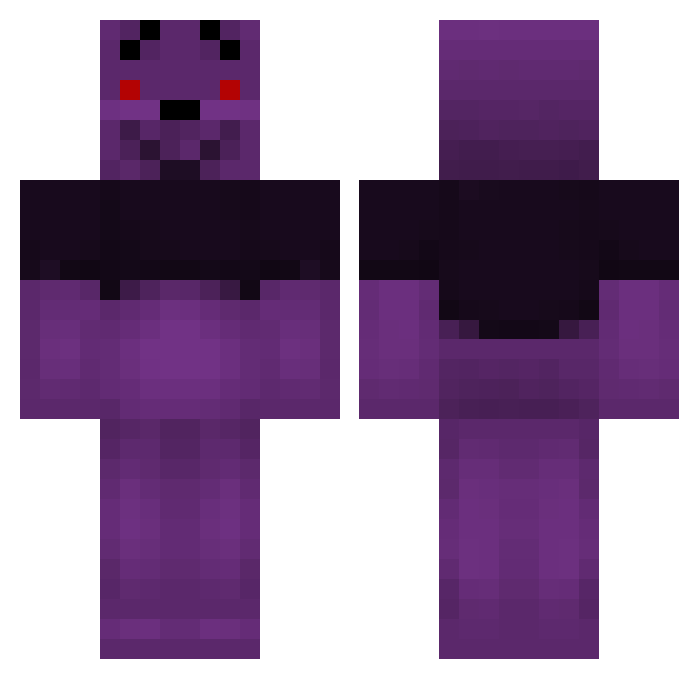 thijmenpro Minecraft skin, front and back view