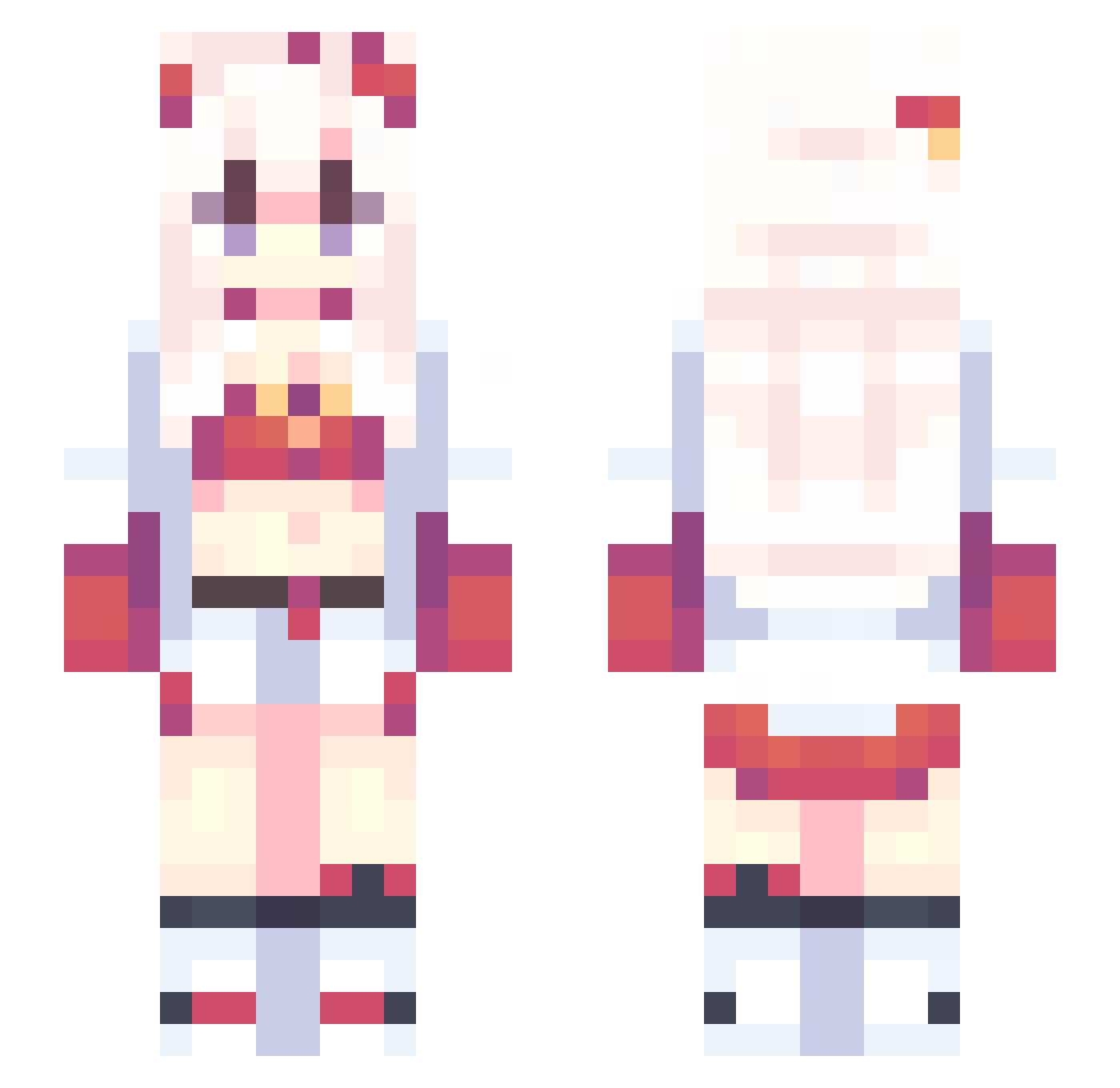 mat_sama Minecraft skin, front and back view