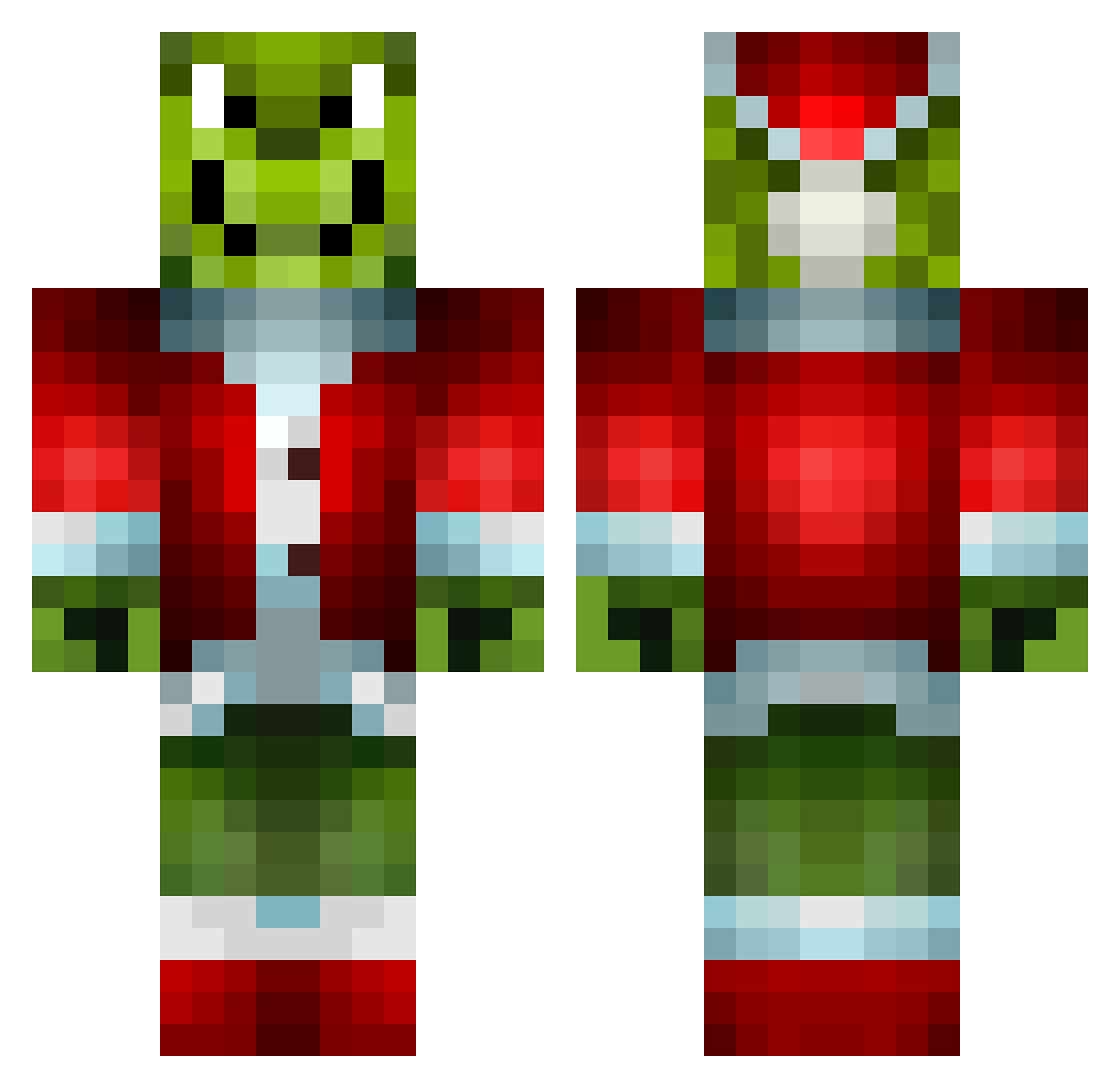 JxrdannL Minecraft skin, front and back view