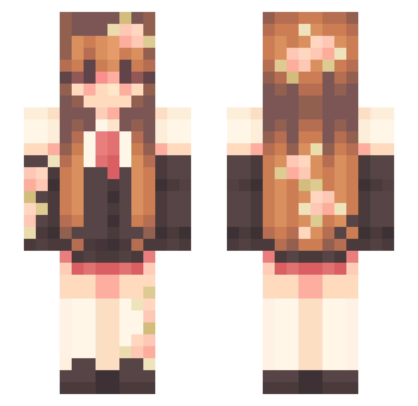 Arisk__ Minecraft skin, front and back view