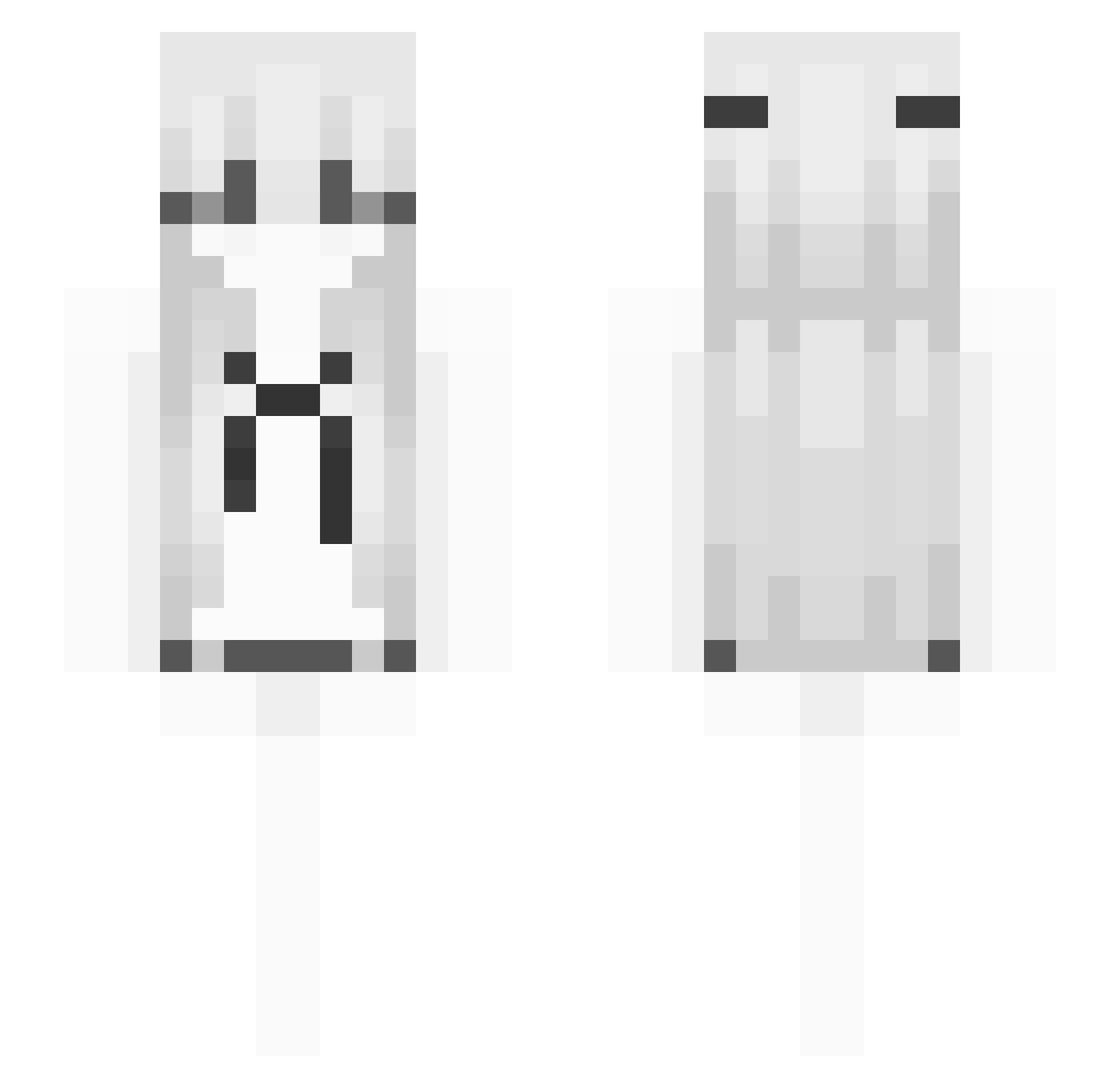sakuxva Minecraft skin, front and back view