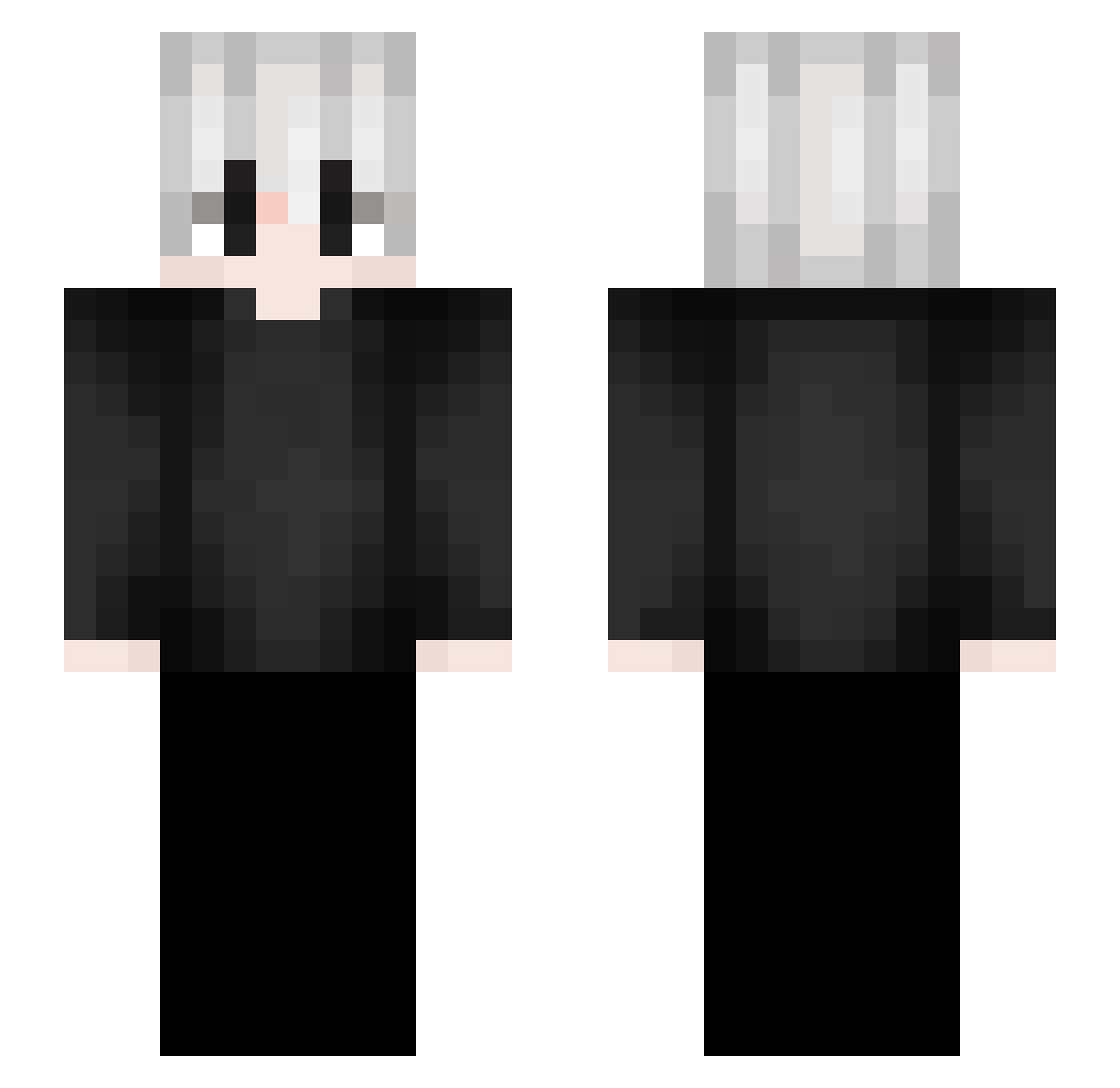 zpil0t Minecraft skin, front and back view