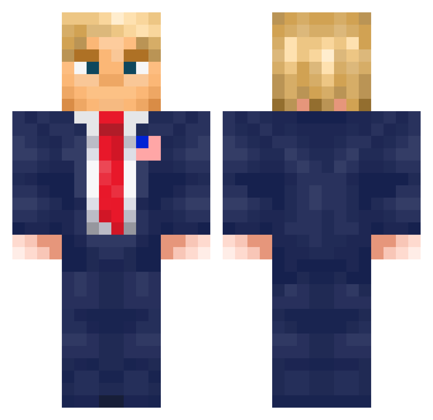 nororozoroarik Minecraft skin, front and back view