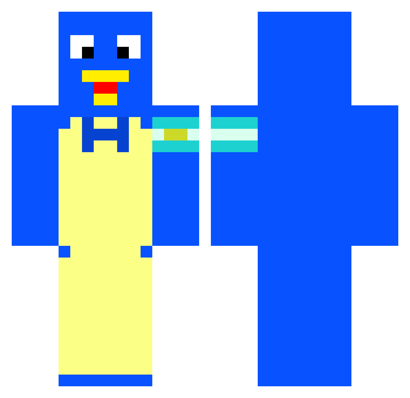 Rineax_ Minecraft skin, front and back view