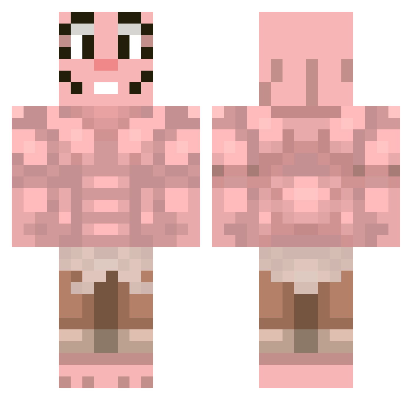 JlDavid07 Minecraft skin, front and back view