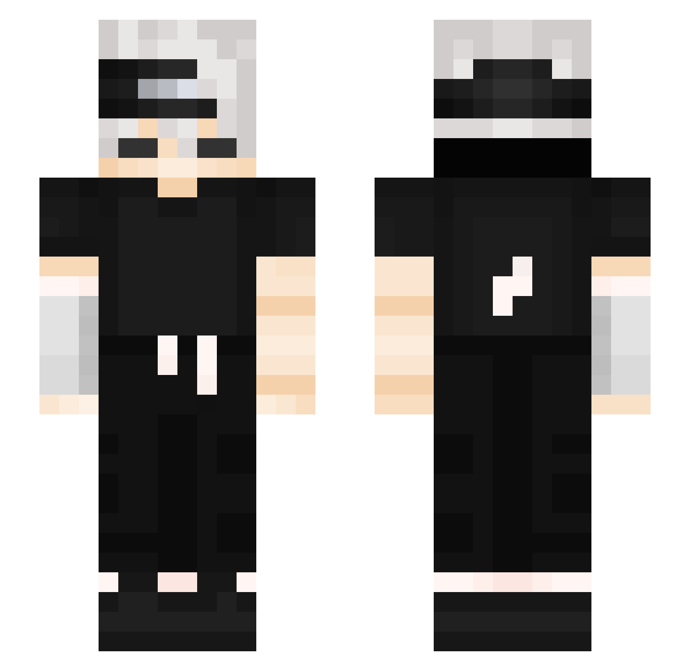 bono789 Minecraft skin, front and back view