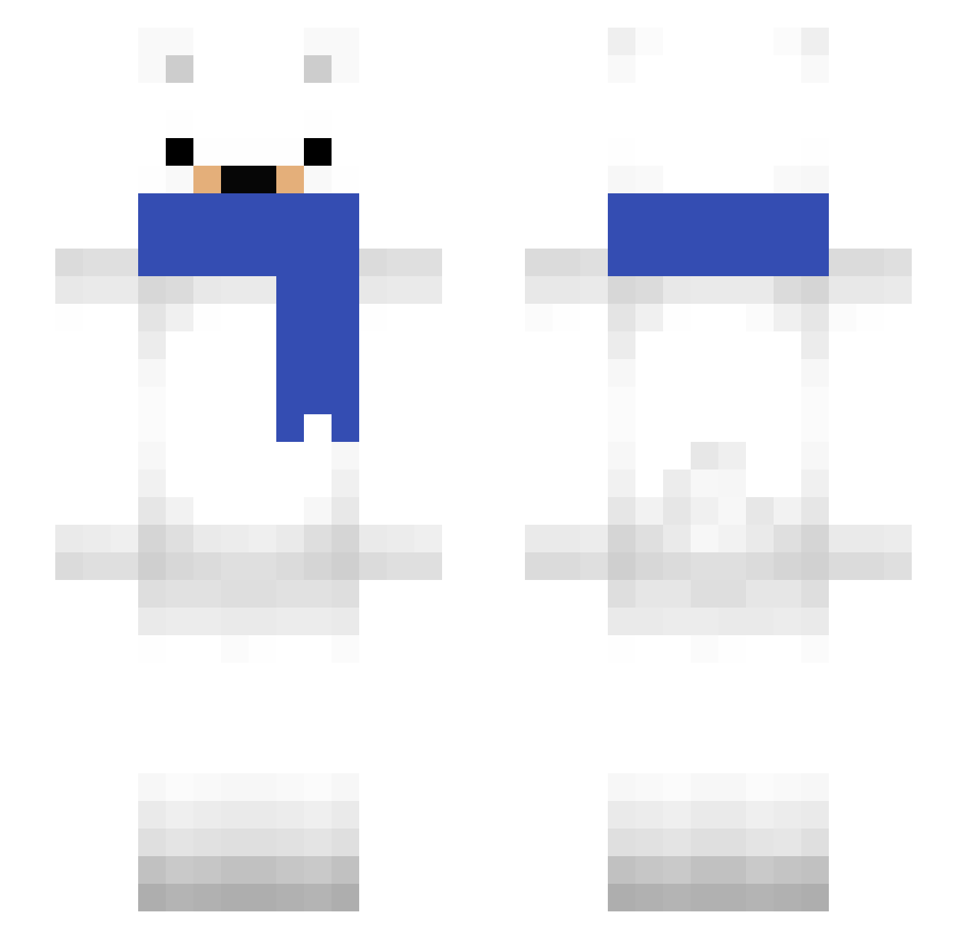 ScaryWarrior12 Minecraft skin, front and back view