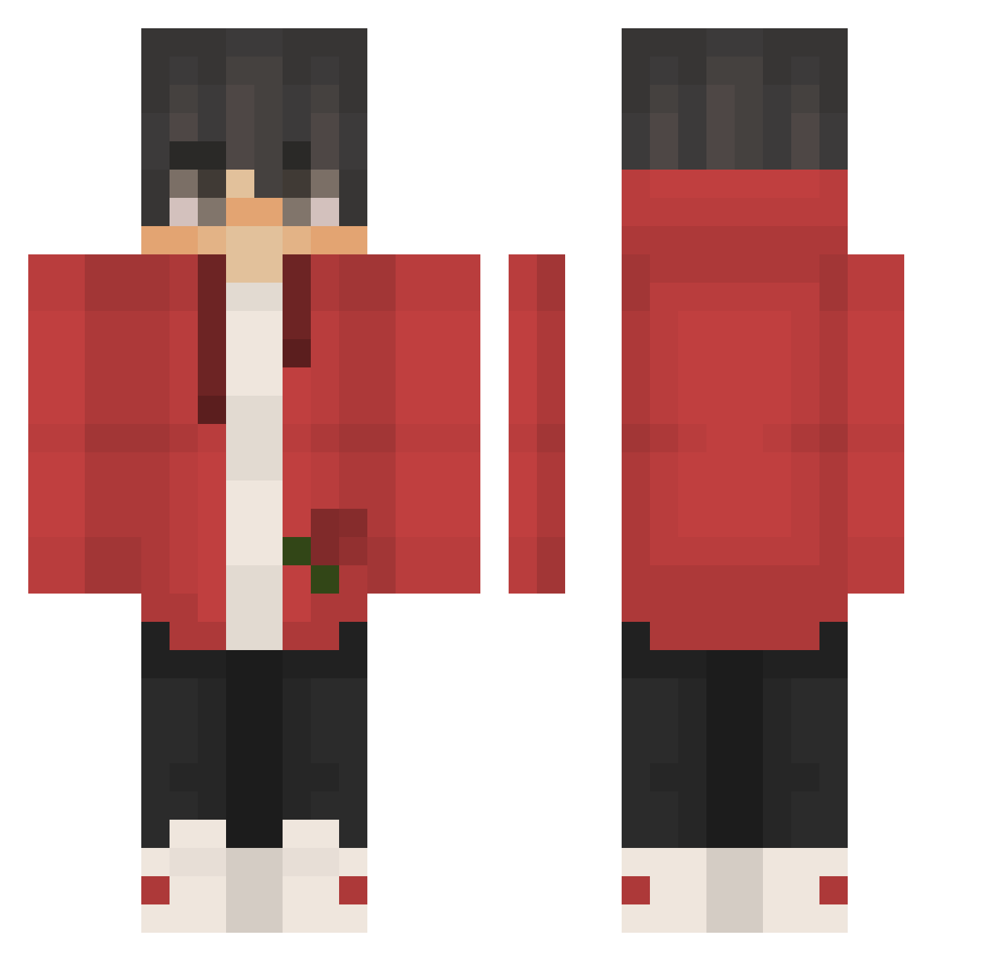 Swizerty_ Minecraft skin, front and back view