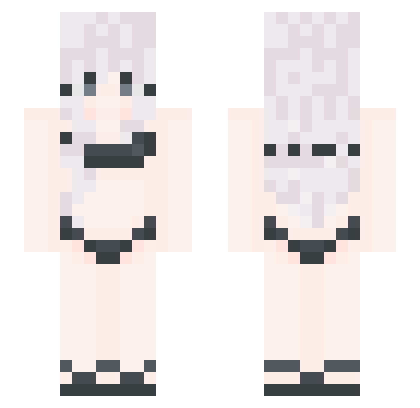 tdarknes Minecraft skin, front and back view