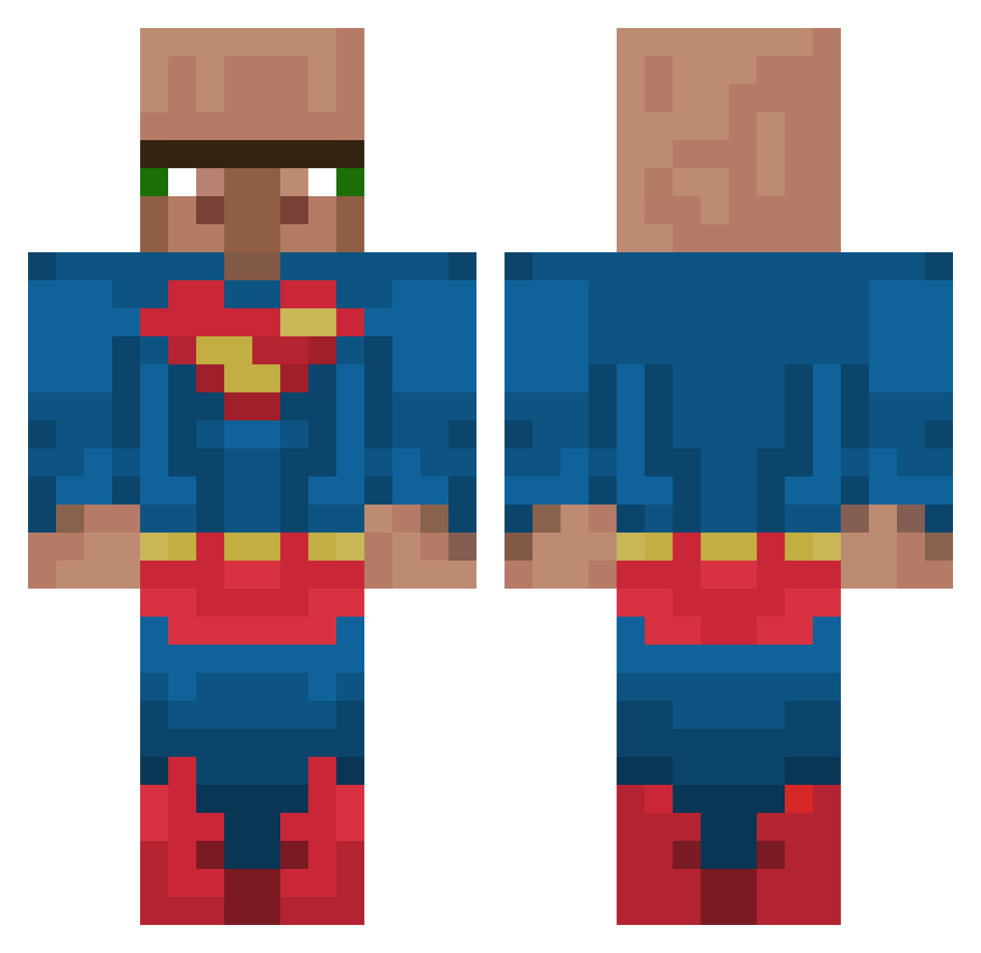 ducsuytinh Minecraft skin, front and back view